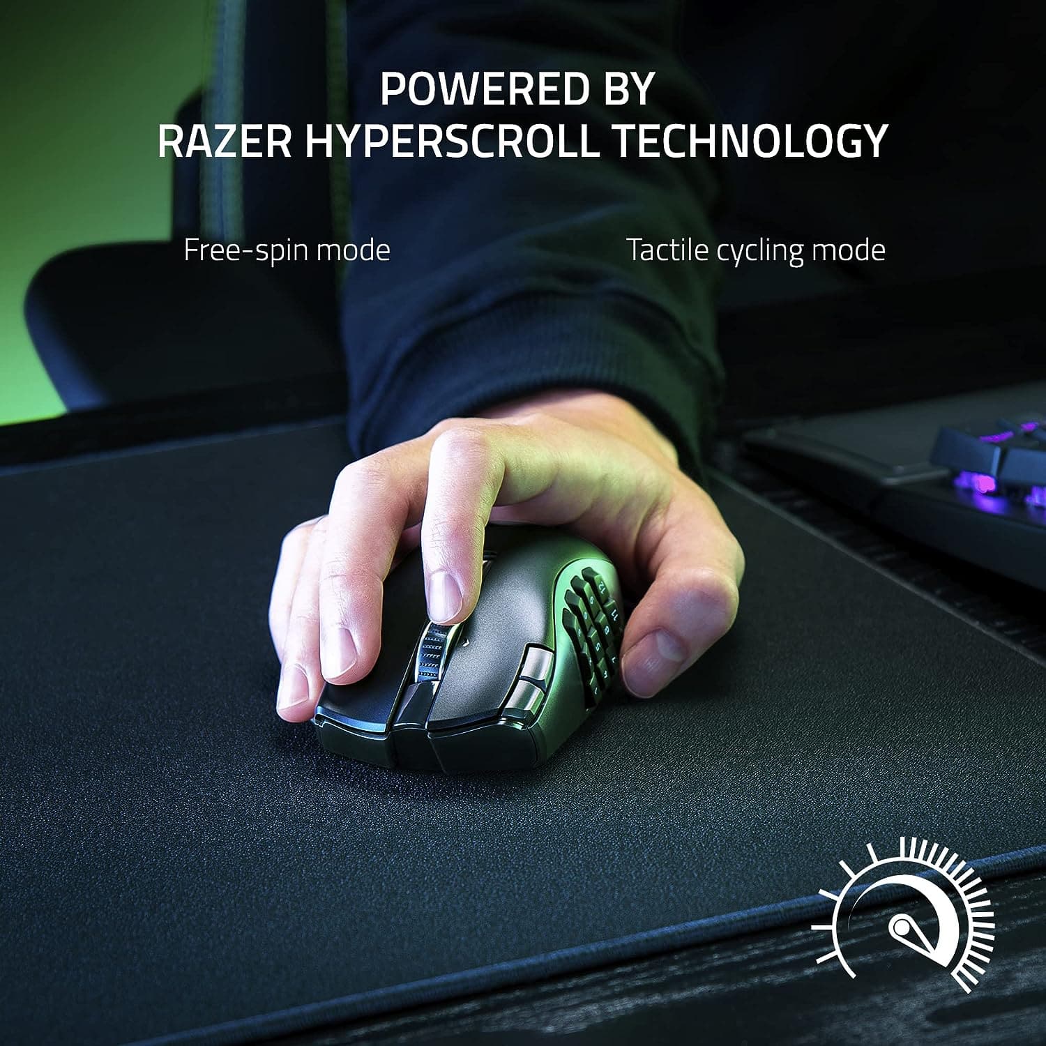 Buy Alann Trading Limited,Razer Naga V2 HyperSpeed - Ergonomic Wireless MMO Gaming Mouse (with 19 Programmable Buttons, HyperSpeed Wireless (2.4 GHz), Up to 250 Hours of Battery Life, Focus Pro 30 K Optical Sensor) Black - Gadcet UK | UK | London | Scotland | Wales| Near Me | Cheap | Pay In 3 | Mice & Trackballs