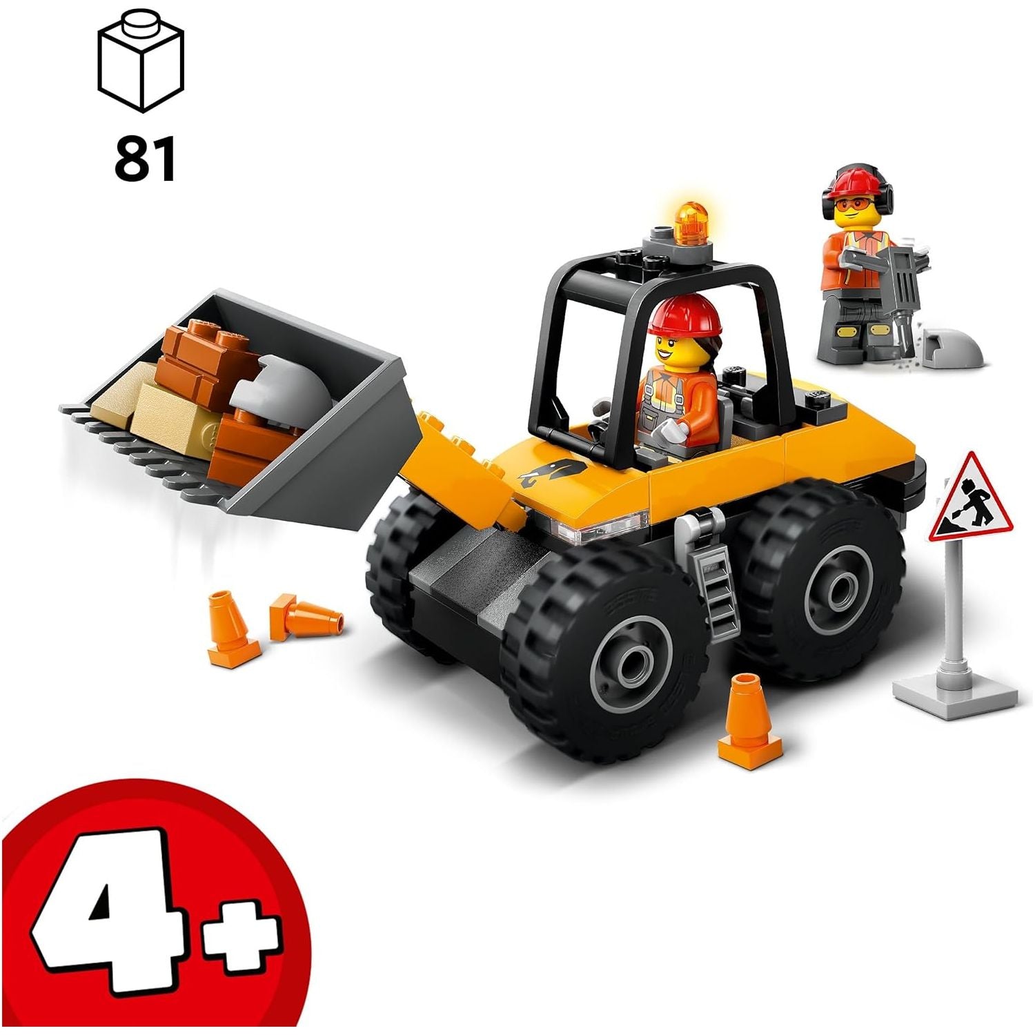 Buy LEGO,LEGO City Yellow Construction Wheel Loader Toy - Vehicle Building Set for Toddlers, 4+ Year Old Boys & Girls - Preschool Montessori Gift Ideas - Gadcet UK | UK | London | Scotland | Wales| Near Me | Cheap | Pay In 3 | Construction Set Toys