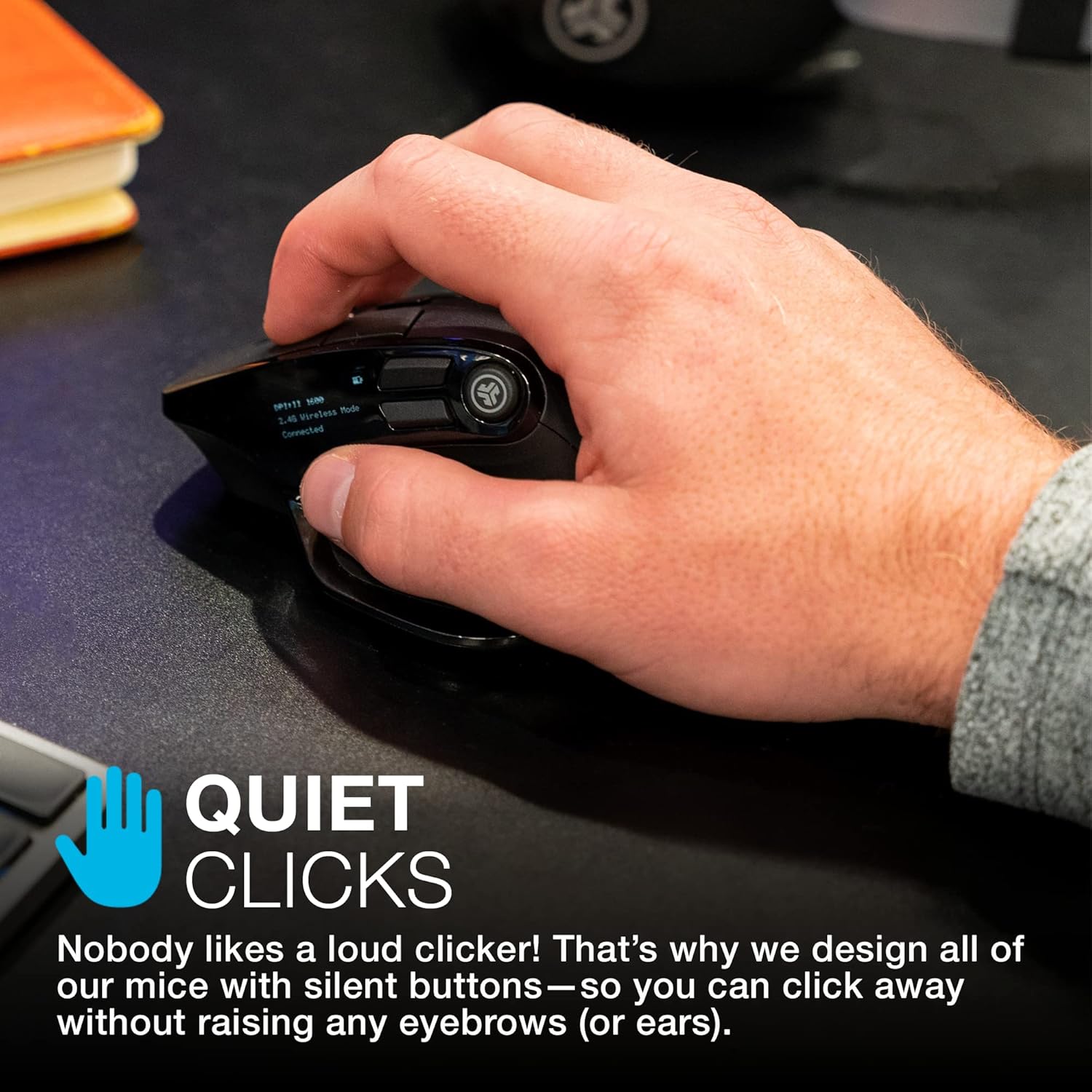 Buy Gadcet UK,JLab Epic Bluetooth Mouse – Rechargeable Wireless Mouse with OLED Display (Tri-Mode: BT 5.2/5.2/2.4 GHz) – Multi-Device, Silent, for Laptop, PC, Mac, iPad & Tablet - Gadcet UK | UK | London | Scotland | Wales| Near Me | Cheap | Pay In 3 | Mice & Trackballs