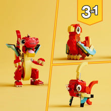 Buy LEGO,LEGO Creator 3in1 Red Dragon Toy to Fish Figure to Phoenix Bird Model, Animal Figures Set, Gifts for 6 Plus Year Old Boys, Girls and Kids - Gadcet UK | UK | London | Scotland | Wales| Near Me | Cheap | Pay In 3 | Interlocking Blocks