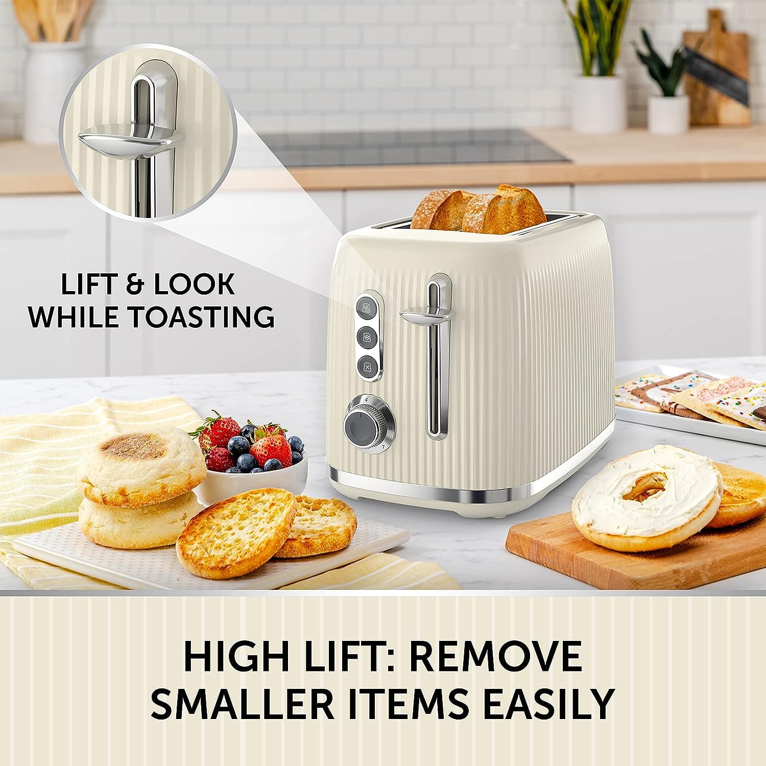 Buy BREVILLE,Breville Bold Vanilla Cream 2-Slice Toaster with High-Lift and Wide Slots | Cream and Silver Chrome - Gadcet UK | UK | London | Scotland | Wales| Ireland | Near Me | Cheap | Pay In 3 | Electronics