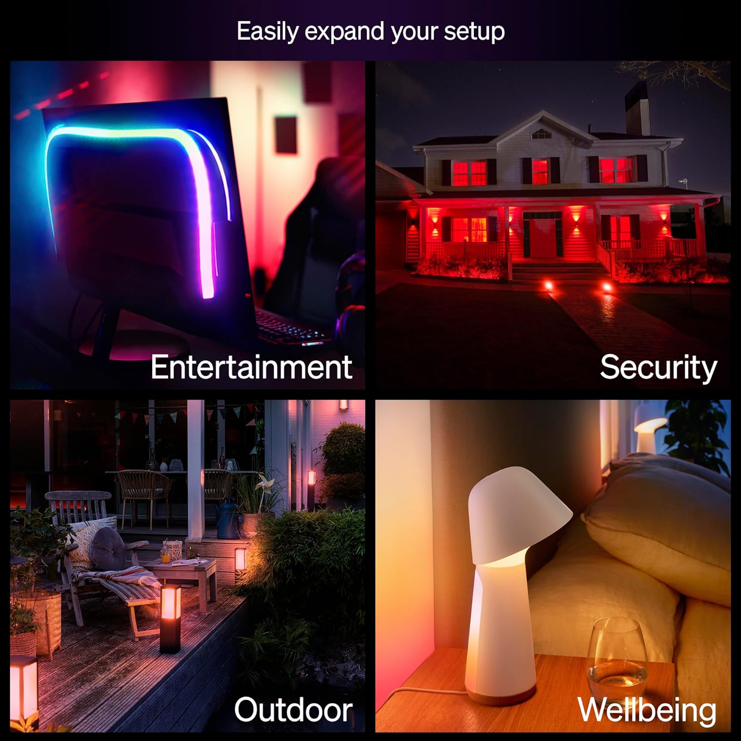 Buy PHILIPS,Philips Hue Essential Smart LED GU10 Spotlight Bulb – White & Colour Ambiance, 4.7W, 345 Lumens, Dimmable – 4 Pack - Gadcet UK | UK | London | Scotland | Wales| Near Me | Cheap | Pay In 3 | LED Light Bulbs