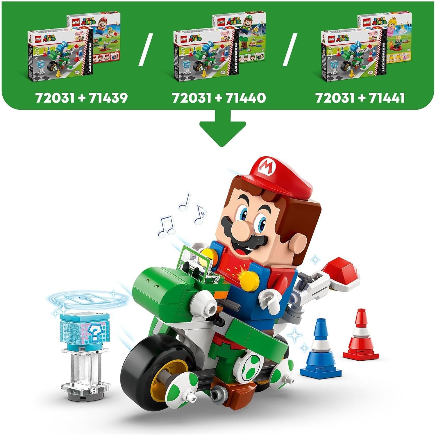 Buy Lego,LEGO Super Mario: Mario Kart Yoshi Bike Set (72031) – Building Toy for Kids 7+ with Yoshi Figure – Fun Gift for Gamers & Mario Fans - Gadcet UK | UK | London | Scotland | Wales| Near Me | Cheap | Pay In 3 | Building Toys