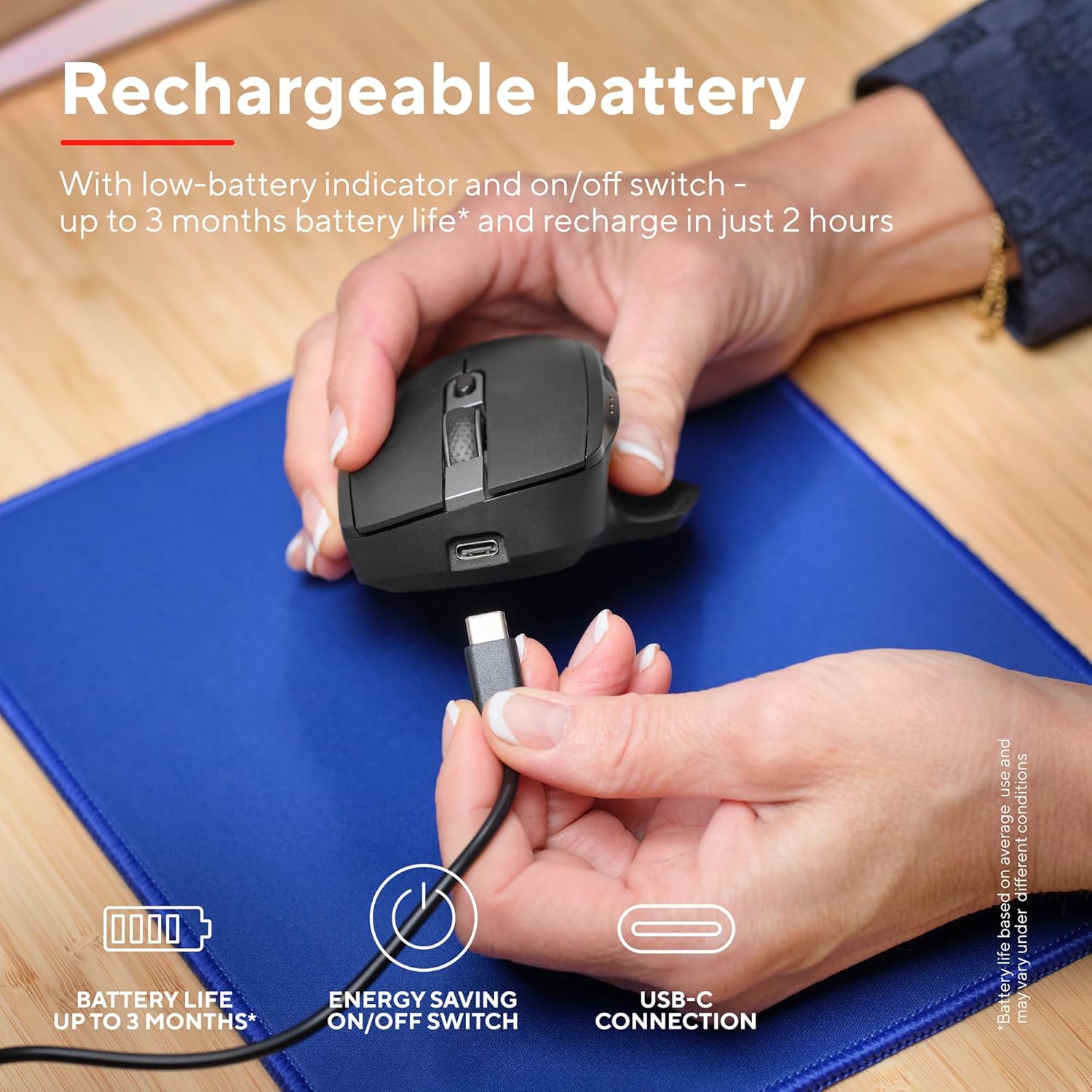Buy Trust Gaming,Trust Ozaa+ Multi-Device Wireless Mouse – Bluetooth & 2.4GHz, Silent, Programmable, Rechargeable, 60% Recycled Plastic, Side Scroll Wheel – Black - Gadcet UK | UK | London | Scotland | Wales| Near Me | Cheap | Pay In 3 | Keyboard & Mouse