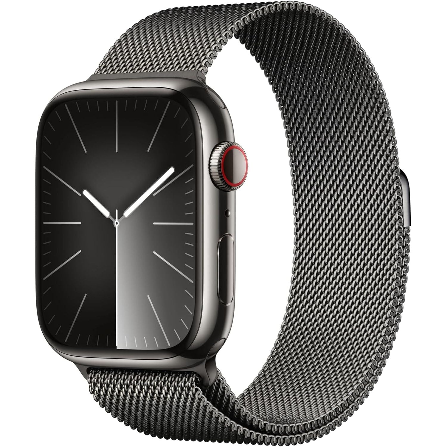 Buy Apple,Apple Watch Series 9 45MMGPS + Cellular Graphite Stainless Steel Case with Graphite Milanese Loop - Gadcet UK | UK | London | Scotland | Wales| Near Me | Cheap | Pay In 3 | Smart Watches