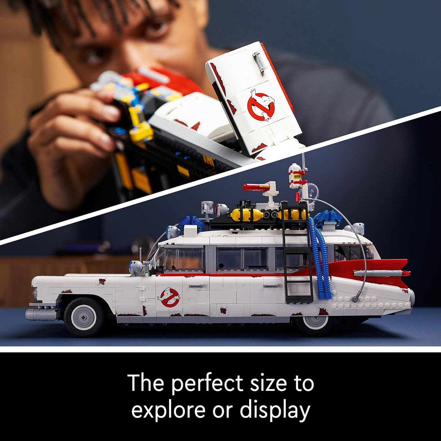 LEGO Icons Ghostbusters ECTO-1 Car Kit, Large Set for Adults, Gift Idea for Men, Women, Her, Him, Collectable Model for Display, Nostalgic Home Décor 10274 - 5