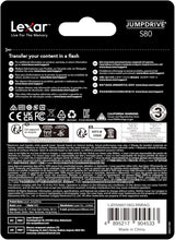 Buy Lexar,Lexar JumpDrive S80 128GB USB 3.1 Flash Drive - Up to 150MB/s Read, USB Stick for Computer, External Storage for Photos & Videos (LJDS080128G-BNBAG) - Gadcet UK | UK | London | Scotland | Wales| Near Me | Cheap | Pay In 3 | USB Flash Drives