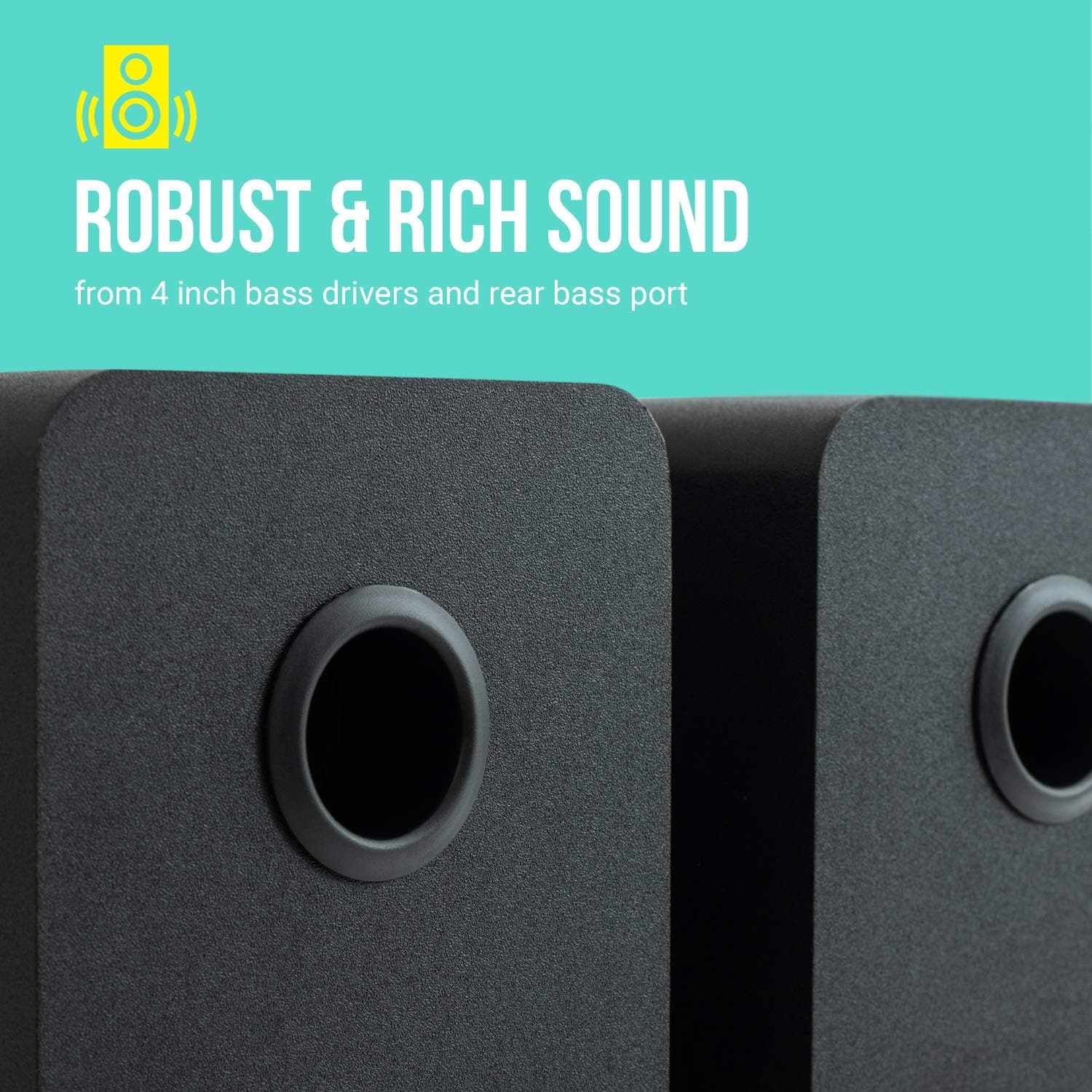 Buy Jam Audio,JAM Bluetooth Bookshelf Speakers - Compact, Mains Powered Dual Speaker System, Aux-in Function, wireless Turntable speakers, 4" Driver, High Definition Amplifiers, Richer Bass, Finer Acoustics - Black - Gadcet UK | UK | London | Scotland | Wales| Near Me | Cheap | Pay In 3 | Speakers