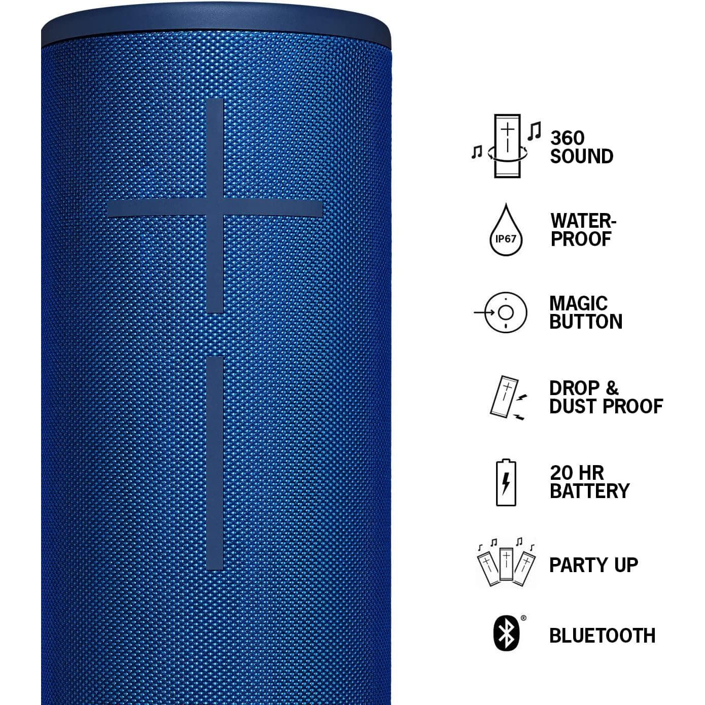 Buy Ultimate Ears,Ultimate Ears MEGABOOM 3 Wireless Bluetooth Speaker (Powerful Sound + Thundering Bass, Bluetooth, Waterproof, Battery 20 hours, Range 45 m) - Lagoon Blue - Gadcet UK | UK | London | Scotland | Wales| Ireland | Near Me | Cheap | Pay In 3 | Bluetooth Speaker