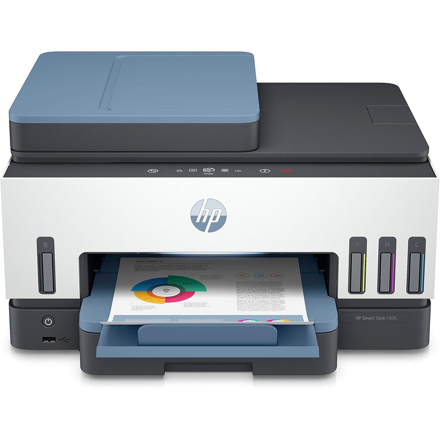 HP Smart Tank 7606 All-in-One Wireless Inkjet Printer