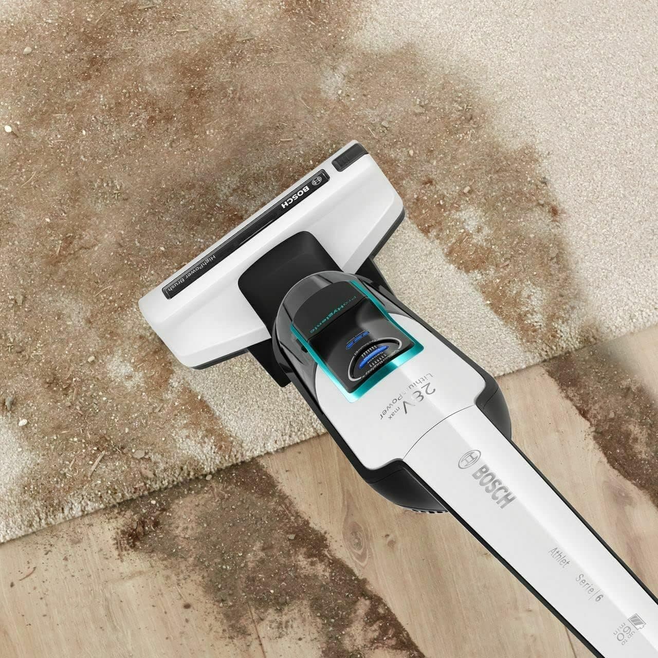 Buy Bosch,Bosch Athlet Serie 6 BCH86HYGGB ProHygienic 28V Cordless Vacuum Cleaner, 60 Minutes runtime-White, 0.9 liters, 81 Decibeles - Gadcet UK | UK | London | Scotland | Wales| Ireland | Near Me | Cheap | Pay In 3 | Vacuum Cleaner