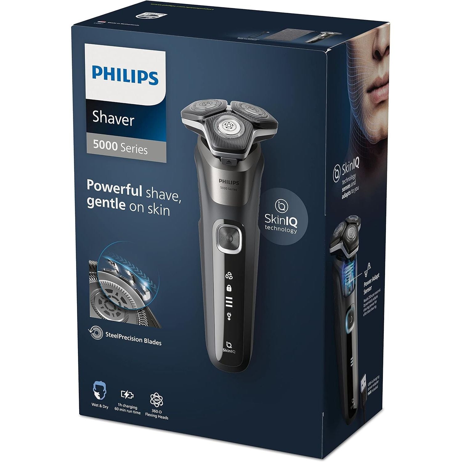 Buy Gadcet UK,Philips Shaver Series 5000 – Wet & Dry Rechargeable Electric Shaver (with Soft Pouch) - Gadcet UK | UK | London | Scotland | Wales| Near Me | Cheap | Pay In 3 | Rotary Electric Razors