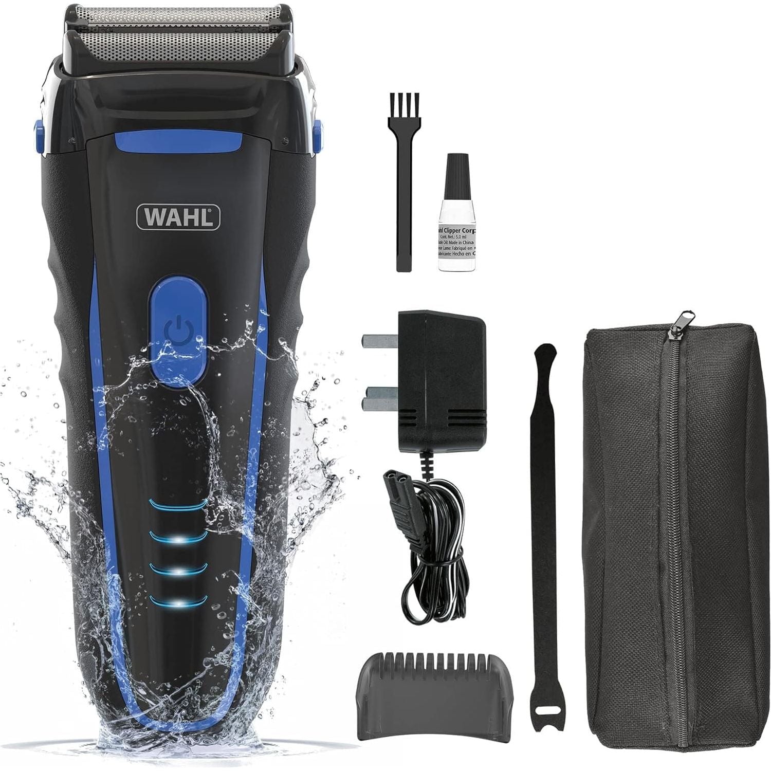 Buy WAHL,Wahl Clean and Close, Men’s Shaver, Electric Shavers for Men, Beard Shaving, Face Shaver, Flex Foil, Waterproof, Easy Clean, Rubber Grip, LED Power Display, Black and Blue - Gadcet UK | UK | London | Scotland | Wales| Near Me | Cheap | Pay In 3 | Shaving & Grooming