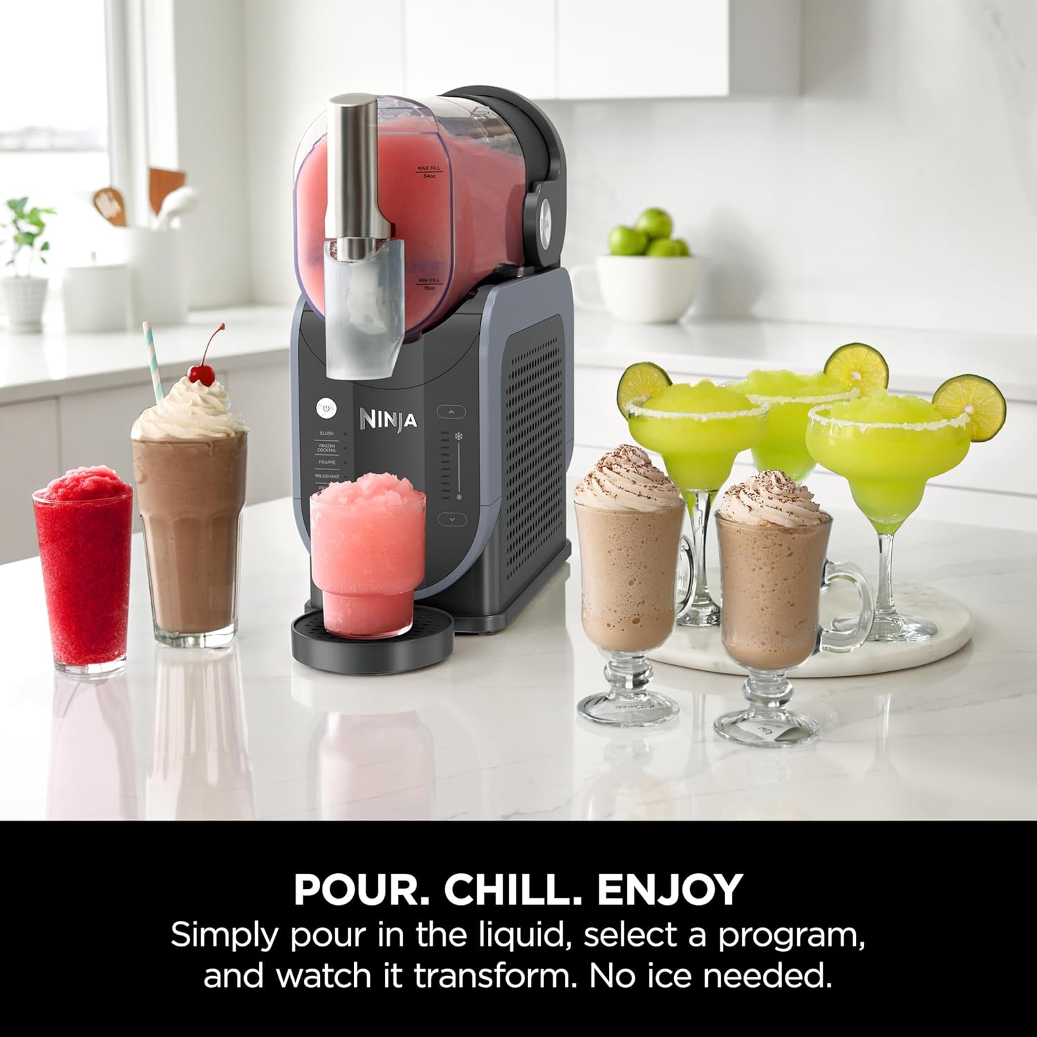 Buy Ninja,Ninja SLUSHi Frozen Drinks Maker, Create Slush, Cocktails, Milkshakes & More, WhisperChill Technology, 1.9L Capacity, Blue/Grey (FS301UK) - Gadcet UK | UK | London | Scotland | Wales| Near Me | Cheap | Pay In 3 | Hot Drink Makers