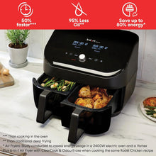 Buy Instant,Instant Vortex Clear Cook 7.6L Dual Air Fryer - Black - Gadcet UK | UK | London | Scotland | Wales| Near Me | Cheap | Pay In 3 | Small Kitchen Appliances