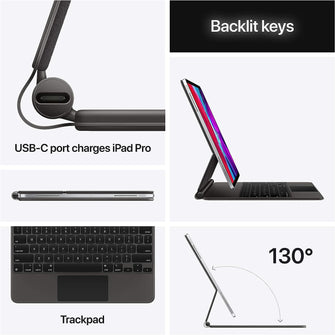 Buy Apple,Apple Magic Keyboard (for 12.9-inch iPad Pro - 3rd and 4th generation) - Black - Gadcet UK | UK | London | Scotland | Wales| Near Me | Cheap | Pay In 3 | Keyboards