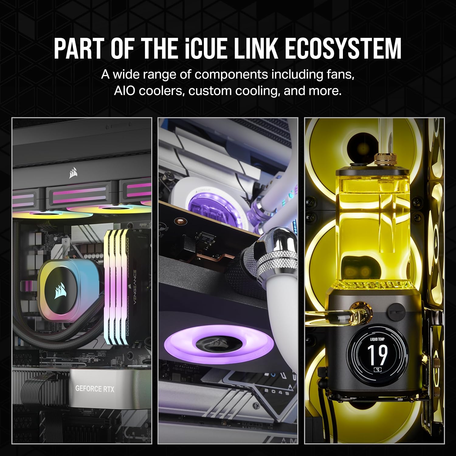 Buy Corsair,Corsair iCUE LINK RX120 RGB 120mm PWM Fan - Magnetic Dome Bearing - Black (Single) - Gadcet UK | UK | London | Scotland | Wales| Near Me | Cheap | Pay In 3 | Electronics