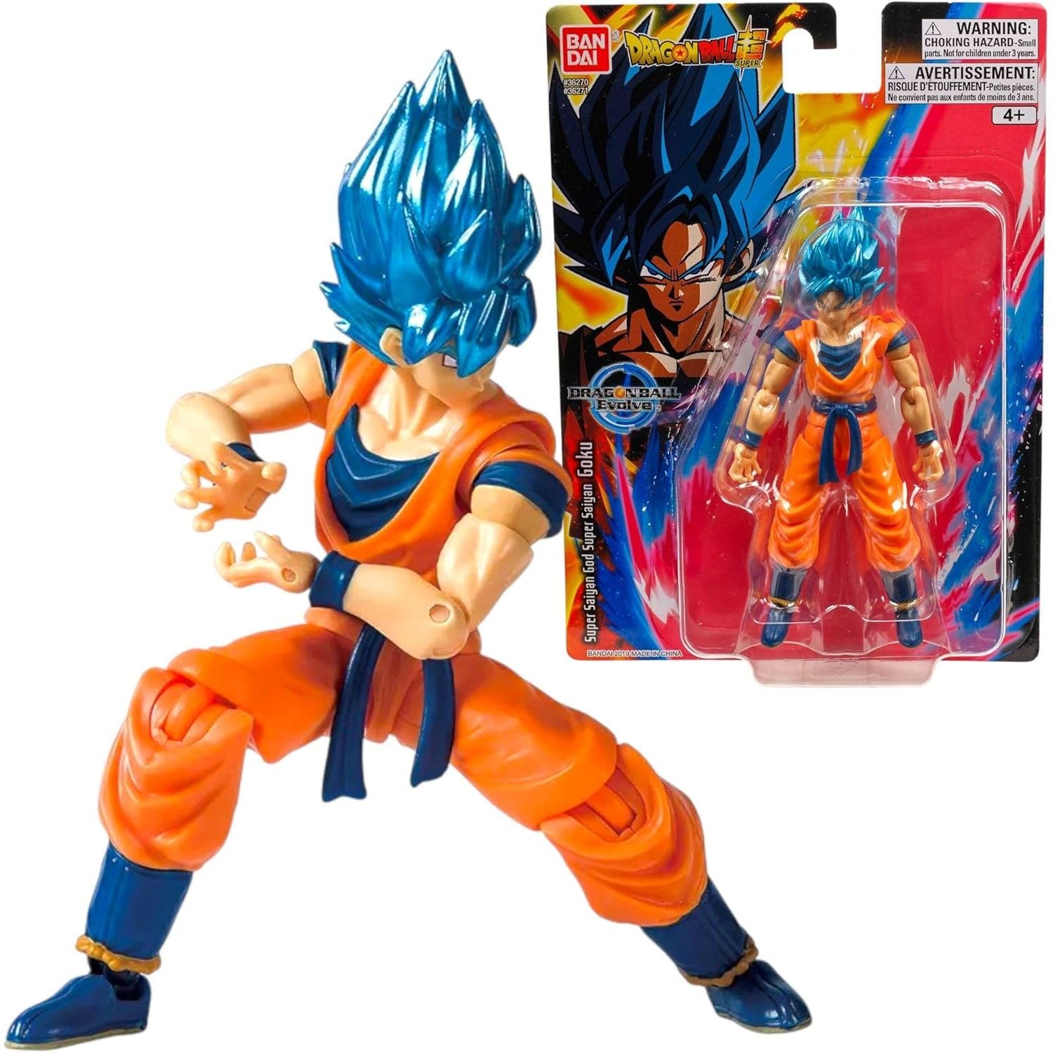 Buy Bandai,BANDAI Dragon Ball Super Evolve 5″ Action Figure – Super Saiyan Blue Goku, Fully Articulated - Gadcet UK | UK | London | Scotland | Wales| Near Me | Cheap | Pay In 3 | Action Figures
