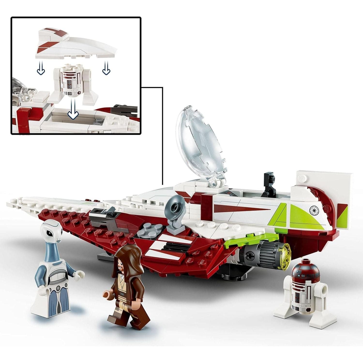 Buy LEGO,LEGO Star Wars Obi-Wan Kenobi’s Jedi Starfighter Set, Buildable Toy for 7 Plus Year Old Boys and Girls, with Taun We Minifigure, Droid Figure and Lightsaber, Attack of the Clones Gift Idea 75333 - Gadcet UK | UK | London | Scotland | Wales| Near Me | Cheap | Pay In 3 | Toys & Games