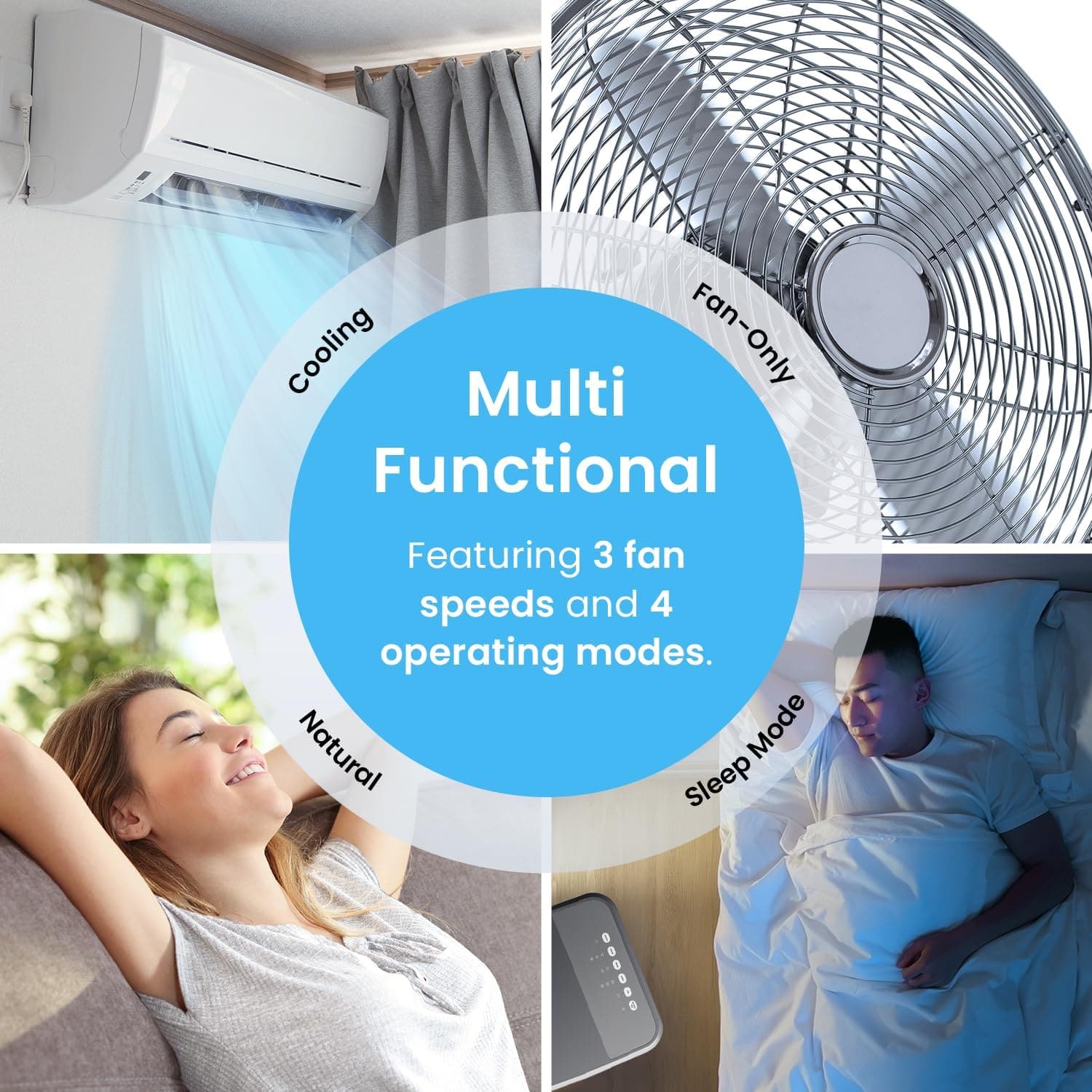 Buy Freestanding,Pro Breeze 4-in-1 Portable Air Cooler - 5L Capacity, 3 Speeds, Evaporative Cooling, 7H Timer, Remote, LED Display, Auto Oscillation - Gadcet UK | UK | London | Scotland | Wales| Ireland | Near Me | Cheap | Pay In 3 | Household Appliances