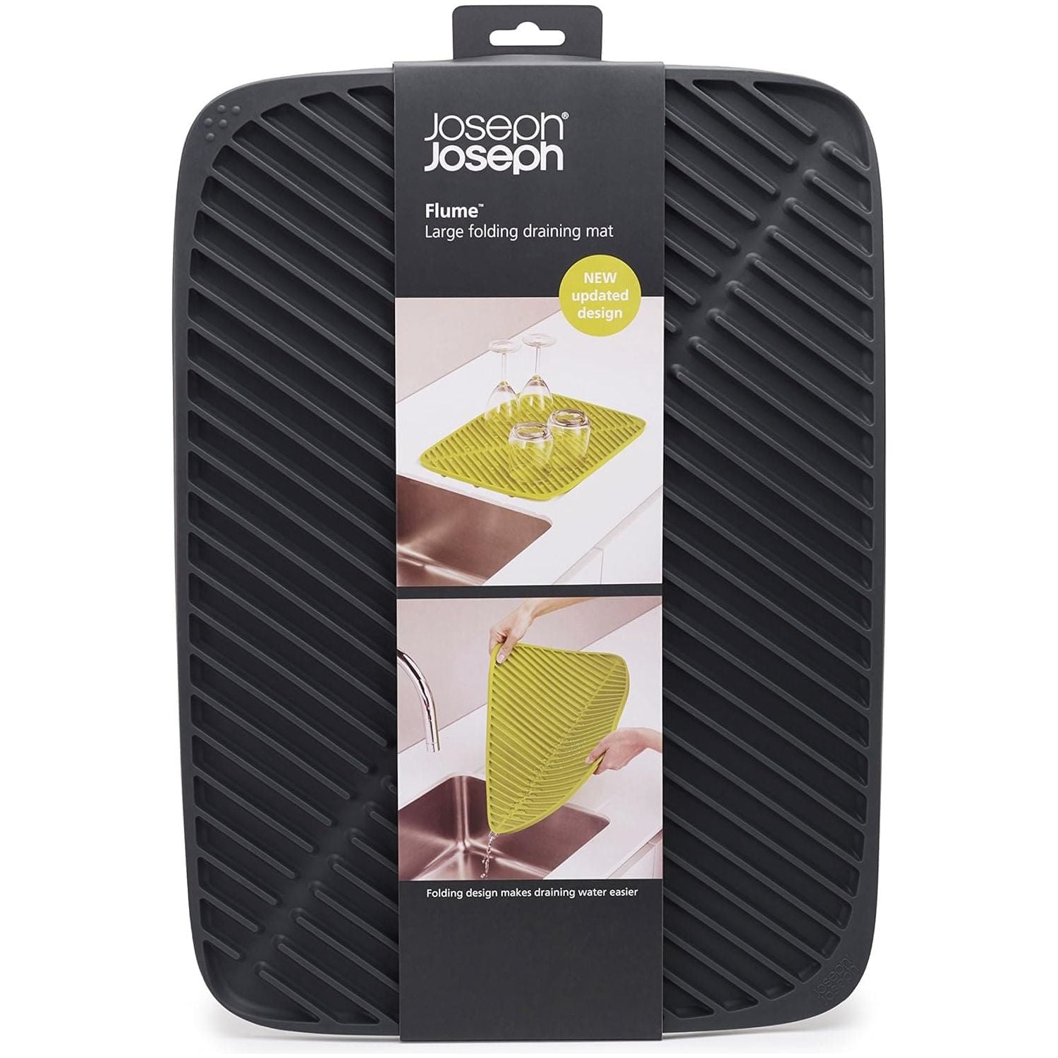 Buy Gadcet UK,Joseph Joseph Flume - Silicone Folding Dish Draining Mat, Soft Rubber surface, Large - Grey - Gadcet UK | UK | London | Scotland | Wales| Ireland | Near Me | Cheap | Pay In 3 | Kitchen & Dining