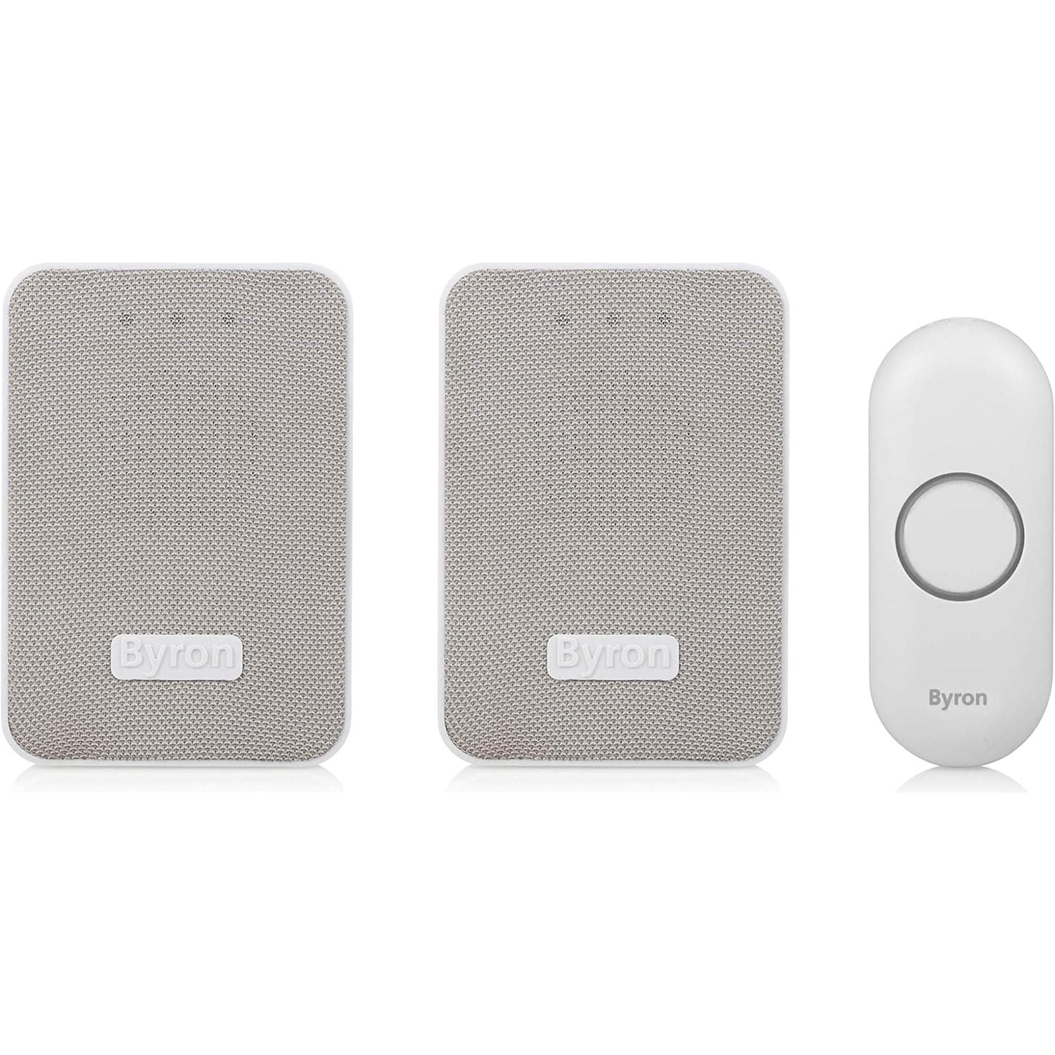 Buy Byron,Byron Wireless Doorbell Set – Twin Pack – Battery Portable and Plug in – 150 m Range - Gadcet UK | UK | London | Scotland | Wales| Near Me | Cheap | Pay In 3 | Electronics