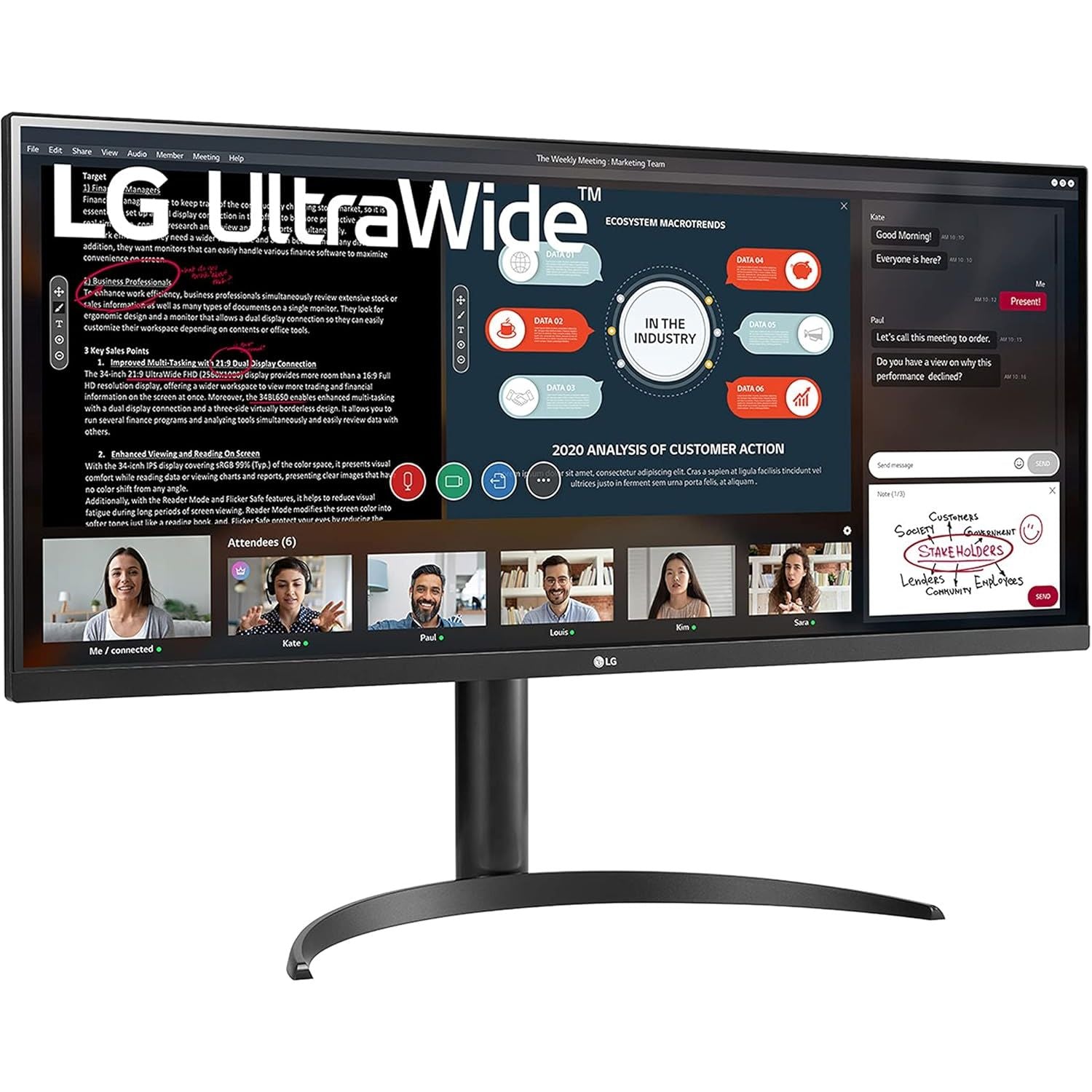Buy LG,LG UltraWide 34WP550-B 34" IPS Monitor - 2560x1080, 21:9, 60Hz, 5ms, AMD FreeSync, 3-Side Borderless Design - Gadcet UK | UK | London | Scotland | Wales| Near Me | Cheap | Pay In 3 | Computer Monitors