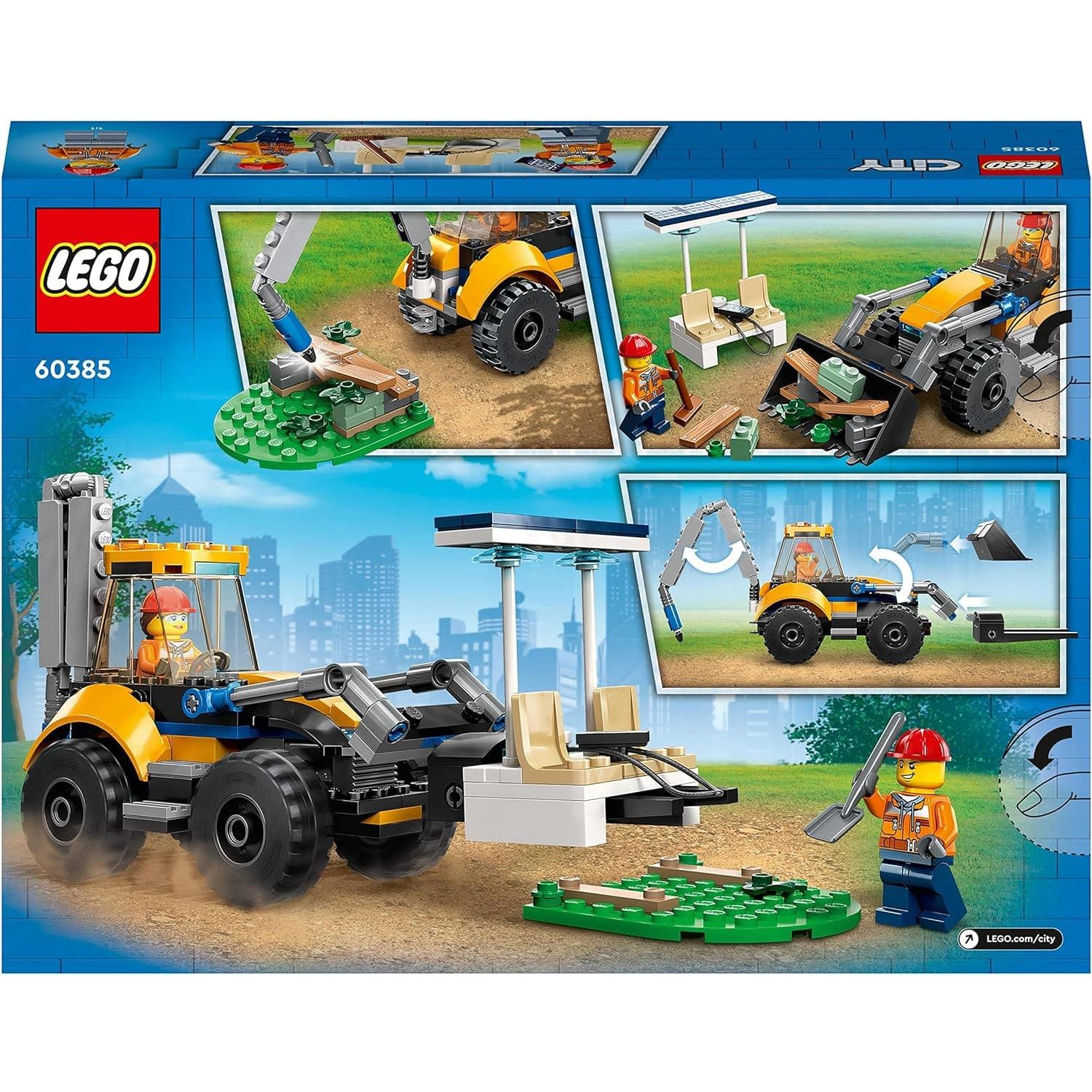 Buy LEGO,LEGO 60385 City Construction Digger, Excavator Toy Boys And Girls Aged 5 Plus Years Old, Vehicle Building Set, Birthday Gift Idea With Minifigures - Gadcet UK | UK | London | Scotland | Wales| Ireland | Near Me | Cheap | Pay In 3 | Toys & Games