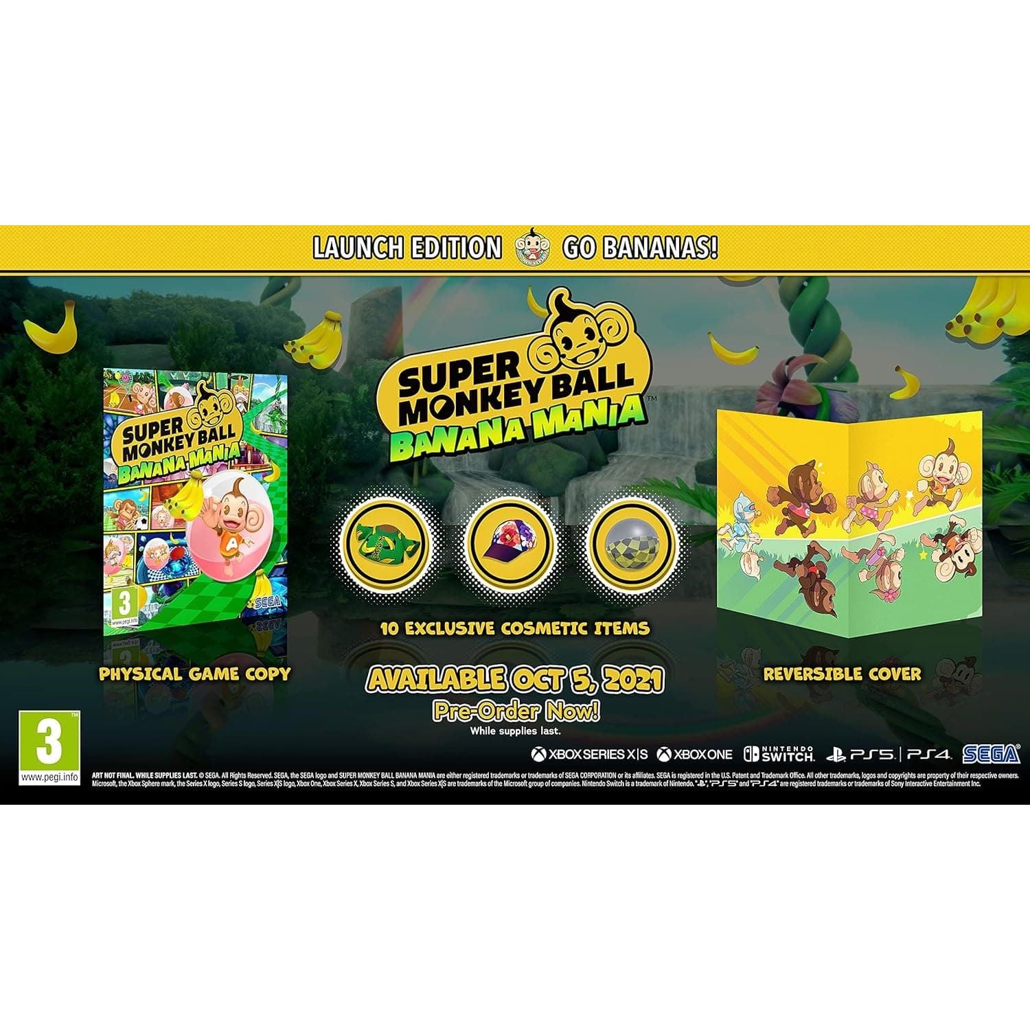 Buy Nintendo,Super Monkey Ball Banana Mania: Launch Edition (Nintendo Switch) - Gadcet UK | UK | London | Scotland | Wales| Ireland | Near Me | Cheap | Pay In 3 | Video Game Software