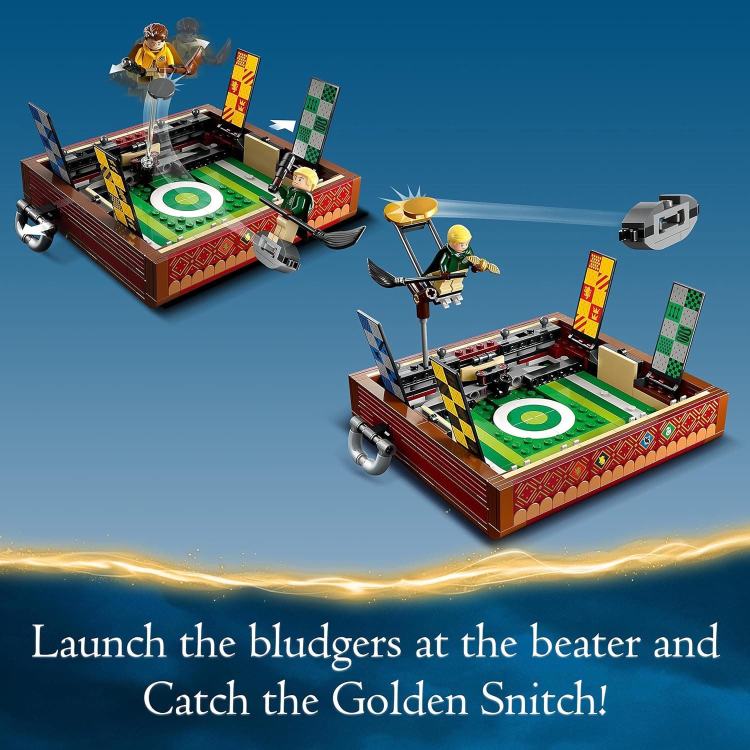 Buy LEGO,LEGO 76416 Harry Potter Quidditch Trunk, Play 3 Different Quidditch Games, Solo or 2-Player Game Set with Draco Malfoy, Cedric Diggory, Cho Chang Minifigures and Golden Snitch, Portable Travel Toy - Gadcet UK | UK | London | Scotland | Wales| Ireland | Near Me | Cheap | Pay In 3 | Toys