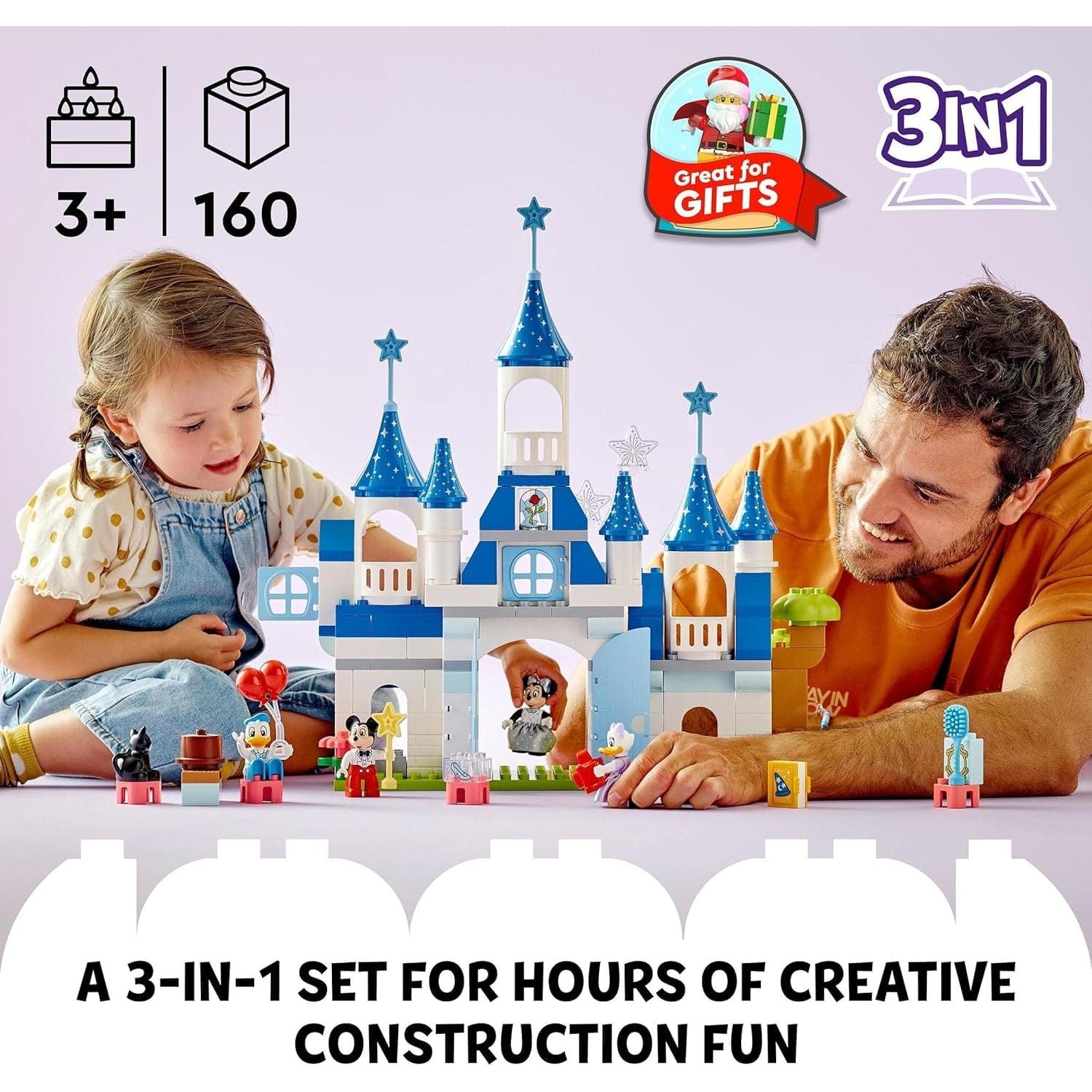 Buy Alann Trading Limited,LEGO 10998 DUPLO Disney 3in1 Magical Castle, Building Bricks Toy with Mickey Mouse, Minnie, Donald Duck and Daisy Figures, Toys for Toddlers and Kids 3 Plus Years Old, Disney's 100th Anniversary Set - Gadcet UK | UK | London | Scotland | Wales| Ireland | Near Me | Cheap | Pay In 3 | Toys & Games