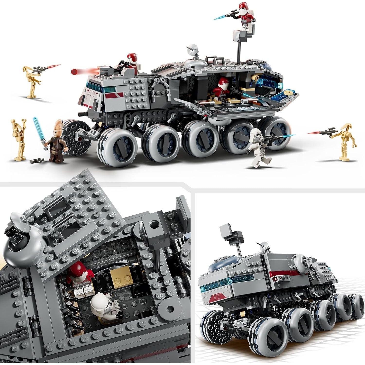 Buy LEGO,LEGO Star Wars 75413 Republic Juggernaut - Building Toy with 3 Droid Figures & 5 Minifigures incl. Ki-Adi-Mundi with a Lightsaber - Gift for 9+ Year Old Boys & The Clone Wars Fans - Gadcet UK | UK | London | Scotland | Wales| Near Me | Cheap | Pay In 3 | Construction Set Toys