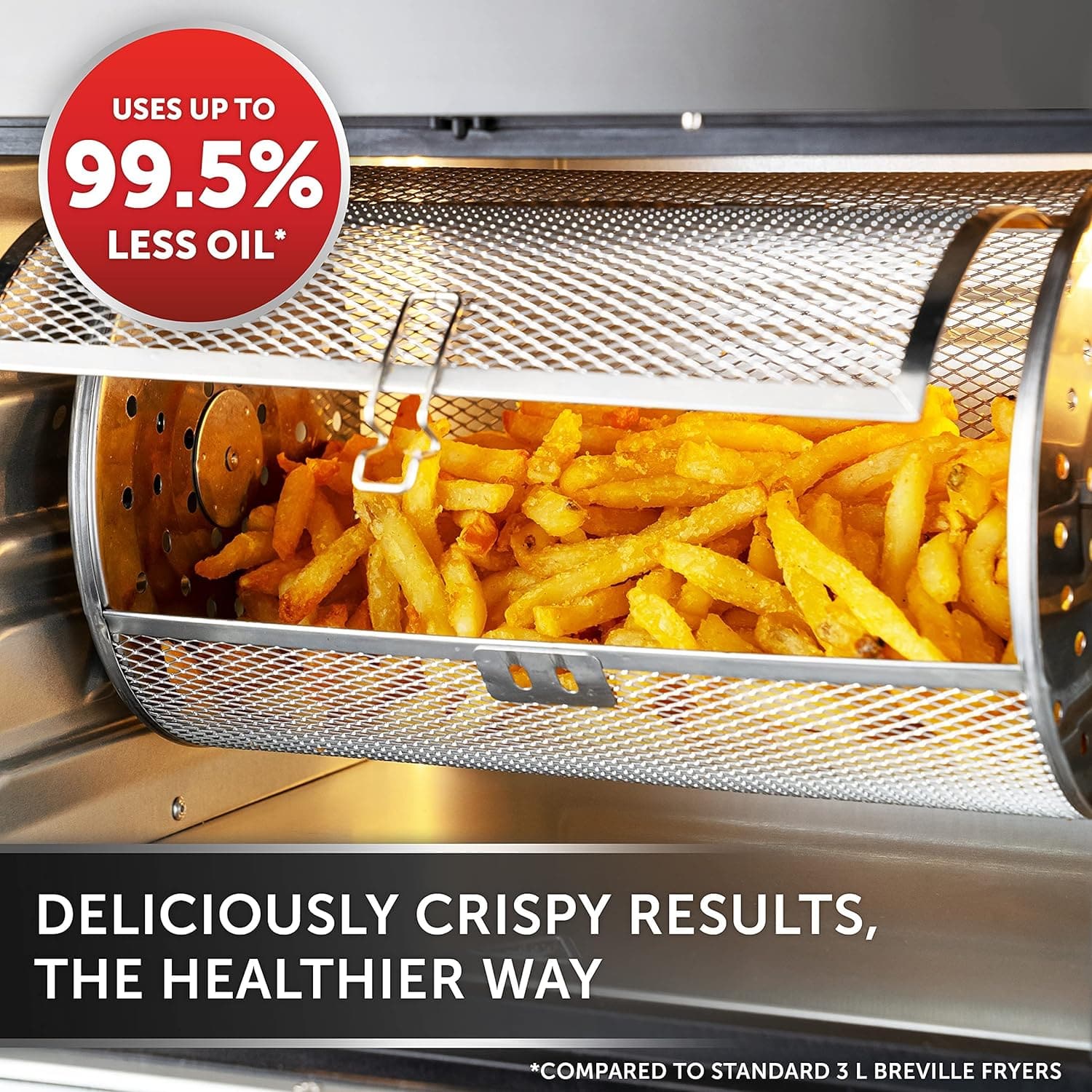 Buy BREVILLE,Breville Halo Rotisserie Air Fryer | Digital Extra Large Air Fryer Oven | 10 L | Fry, Bake & Dehydrate | 2000 W | Energy Efficient | Black and Grey - Gadcet UK | UK | London | Scotland | Wales| Near Me | Cheap | Pay In 3 | AIR FRYER / GRILL