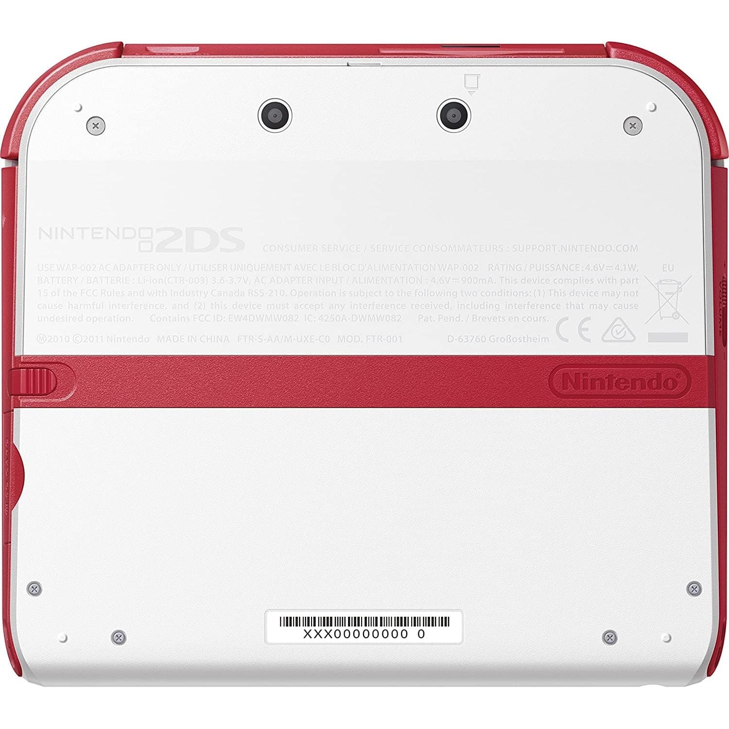 Nintendo,Nintendo Handheld Console 2DS - White and Red - Gadcet.com