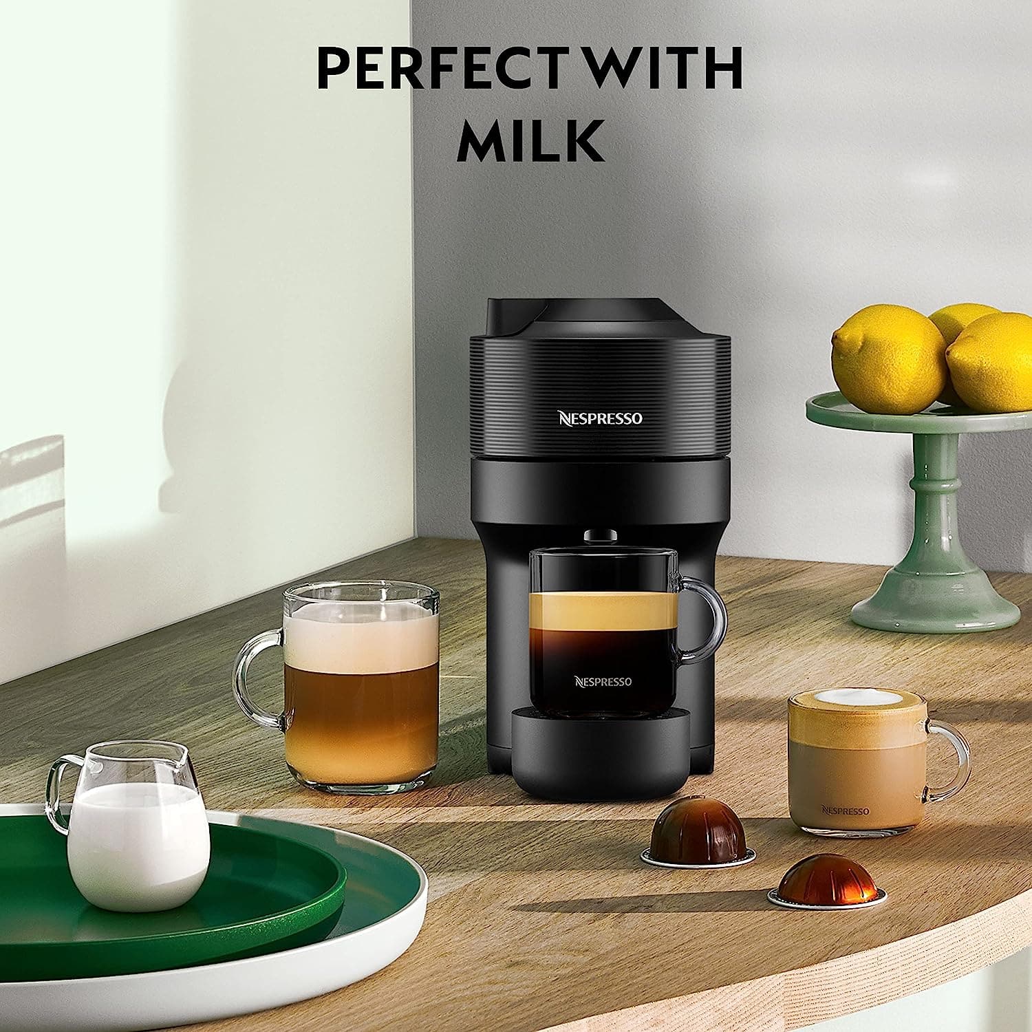 Buy Nespresso,Nespresso Vertuo Pop Coffee Machine by Magimix Liquorice Black 11729 - Gadcet UK | UK | London | Scotland | Wales| Ireland | Near Me | Cheap | Pay In 3 | Coffee Makers & Espresso Machines