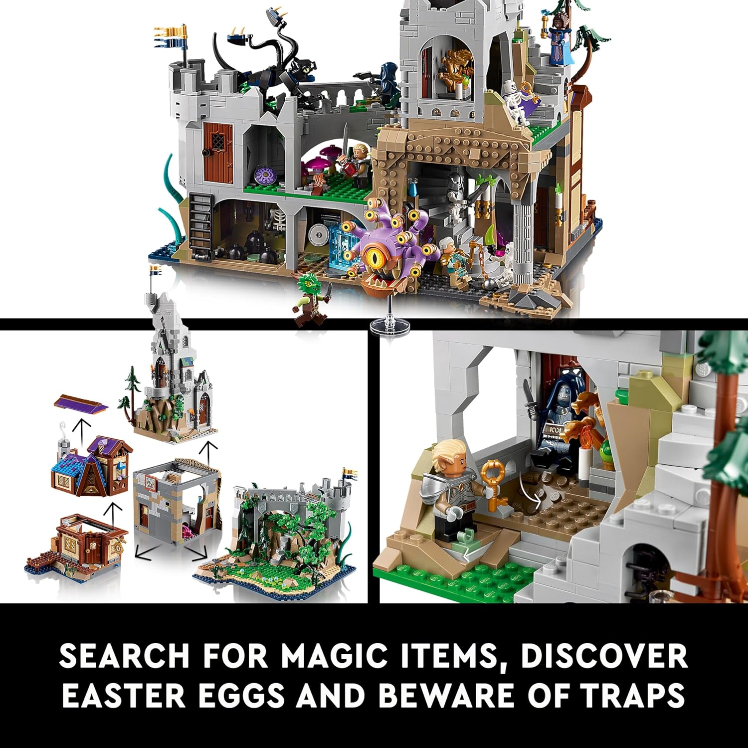 Buy LEGO,LEGO Ideas Dungeons & Dragons: Red Dragon’s Tale 21348 Building Set for Adults – 3,745 Pieces, Cinderhowl Dragon, Tavern, Tower & Dungeon - Gadcet UK | UK | London | Scotland | Wales| Near Me | Cheap | Pay In 3 | Construction Set Toys