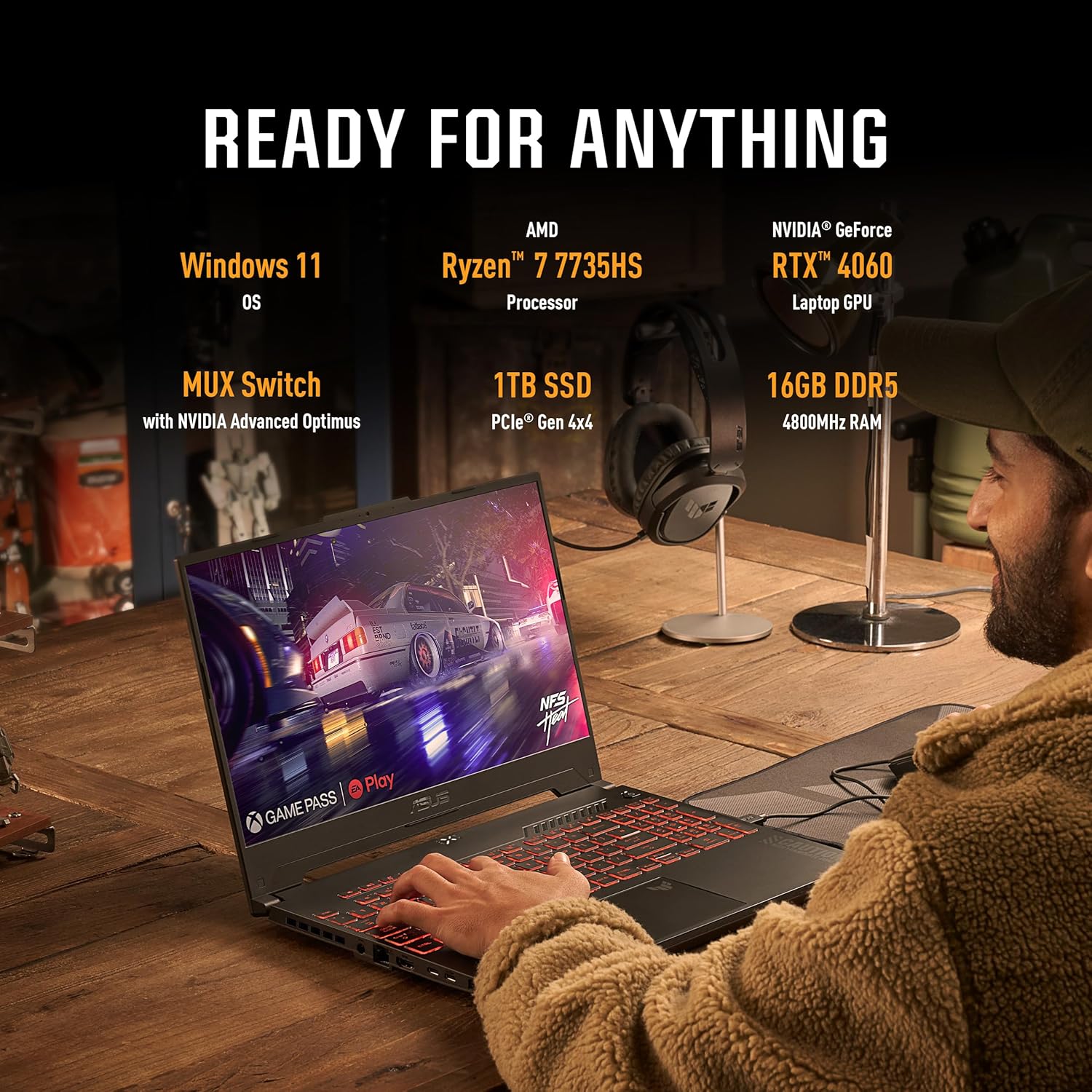 Buy ASUS,ASUS TUF A15 FA607 Ryzen 5 RTX 4050 Gaming Laptop 32GB RAM 1.5TB SSD 165Hz Gray - Gadcet UK | UK | London | Scotland | Wales| Near Me | Cheap | Pay In 3 | Gaming Computers
