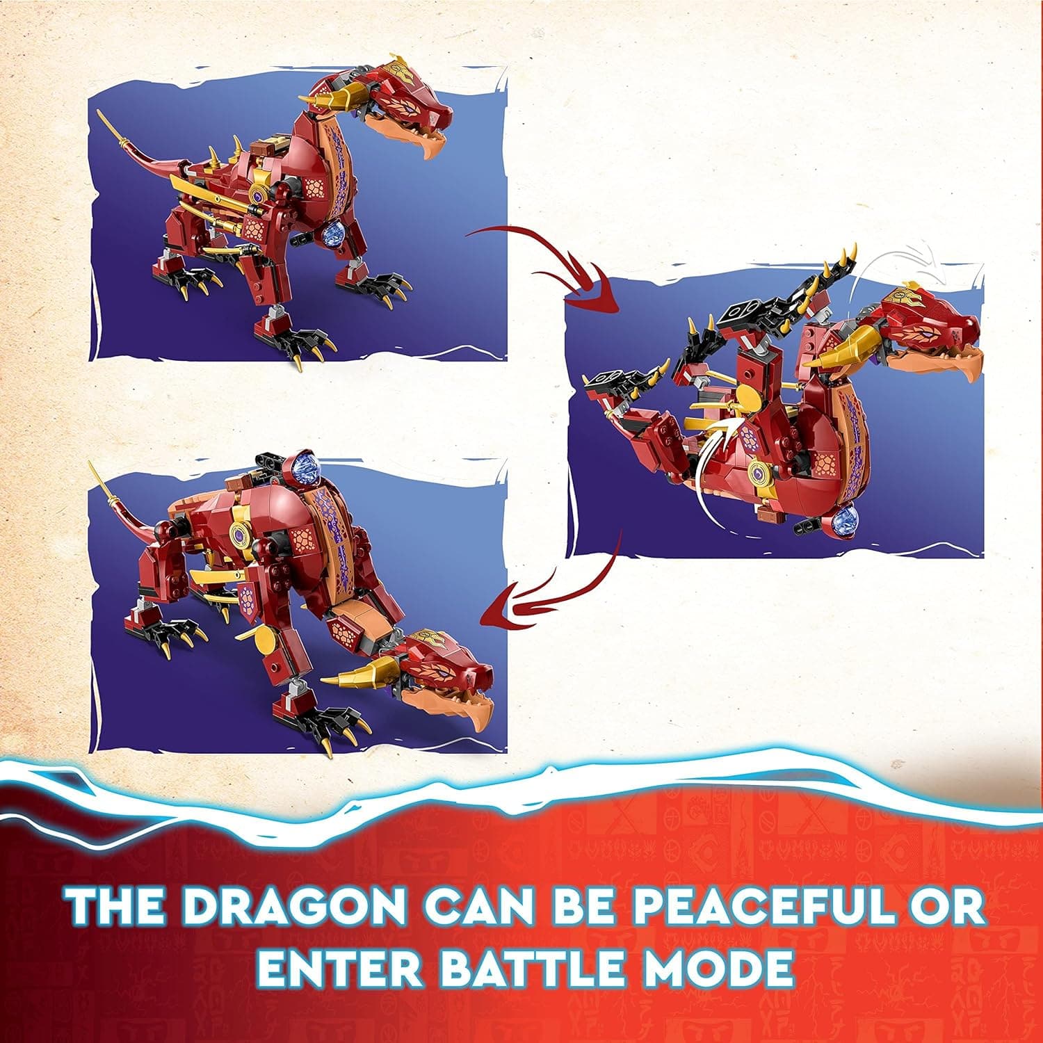 Buy Toys,LEGO NINJAGO Heatwave Transforming Lava Dragon Toy Set 71793 - Gadcet UK | UK | London | Scotland | Wales| Ireland | Near Me | Cheap | Pay In 3 | Toys & Games