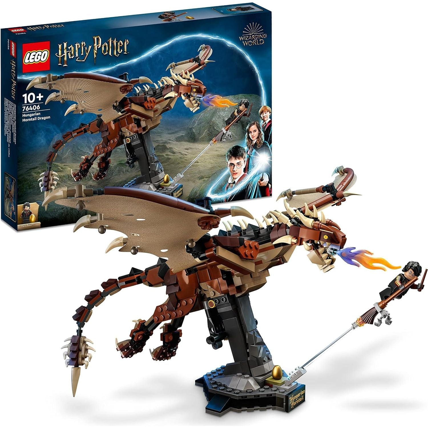 Buy LEGO,LEGO Harry Potter Hungarian Horntail Dragon Set 76406 – Buildable Model Kit with Minifigure, Collectible Wizarding World Gift for Kids, Boys & Girls - Gadcet UK | UK | London | Scotland | Wales| Near Me | Cheap | Pay In 3 | Toys & Games