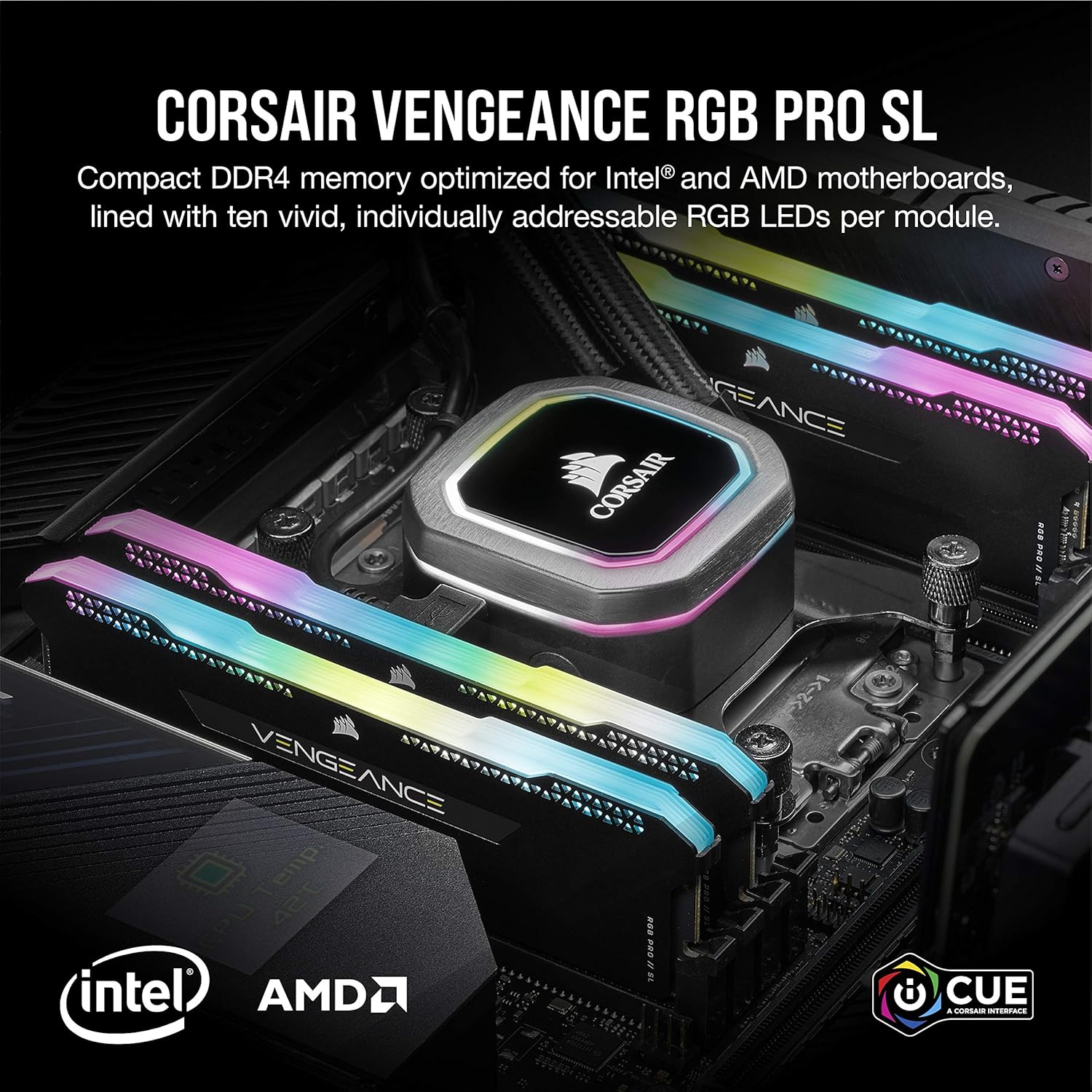 Buy Corsair,Corsair Vengeance RGB PRO SL 32GB (2x16GB) DDR4 3600MHz C18 – RGB Desktop Memory Kit - Gadcet UK | UK | London | Scotland | Wales| Near Me | Cheap | Pay In 3 | RAM