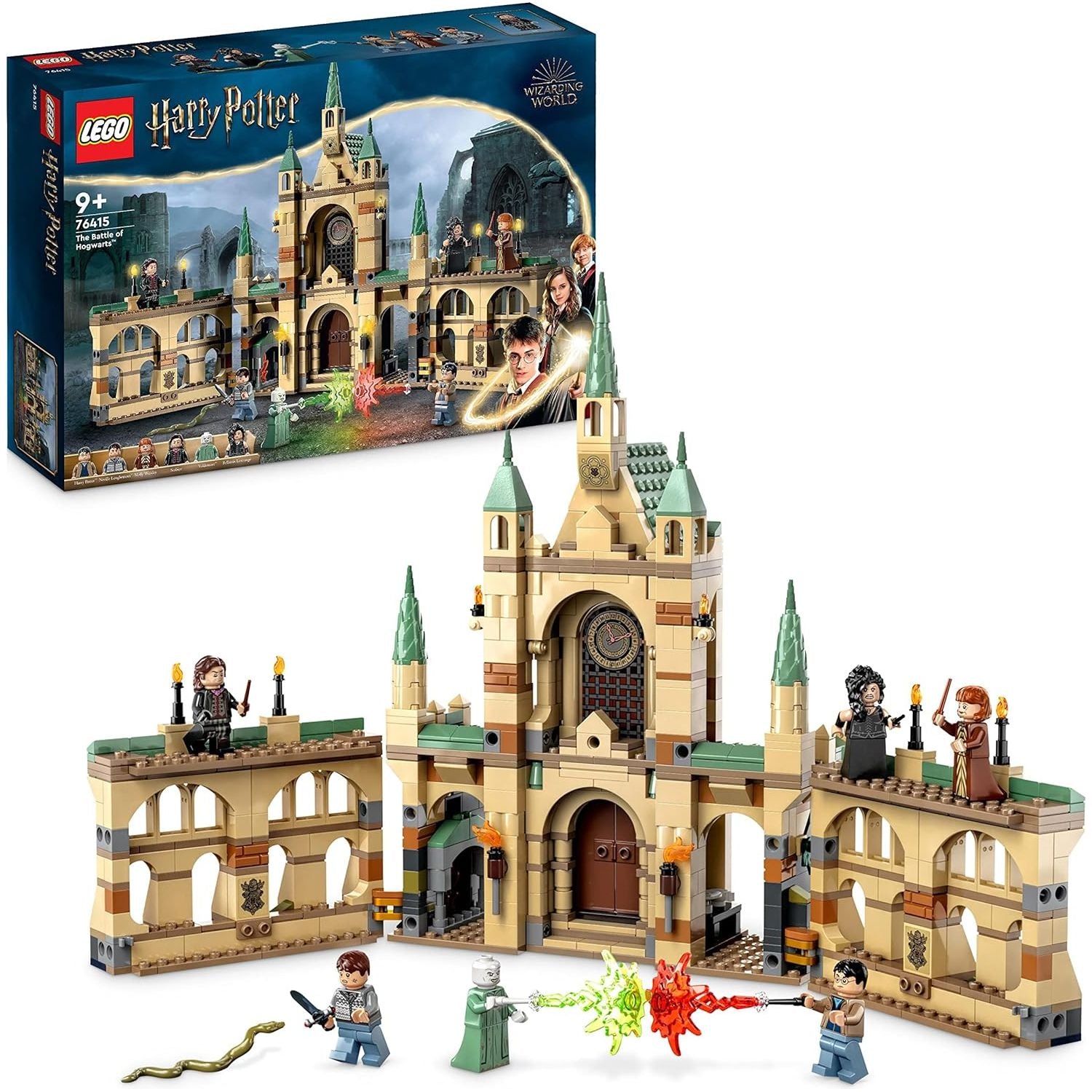 Buy LEGO,LEGO Harry Potter The Battle of Hogwarts (76415) – Castle Toy Set with Molly Weasley, Bellatrix Lestrange, Voldemort Minifigures & Sword of Gryffindor, Gift for Kids - Gadcet UK | UK | London | Scotland | Wales| Near Me | Cheap | Pay In 3 | Interlocking Blocks