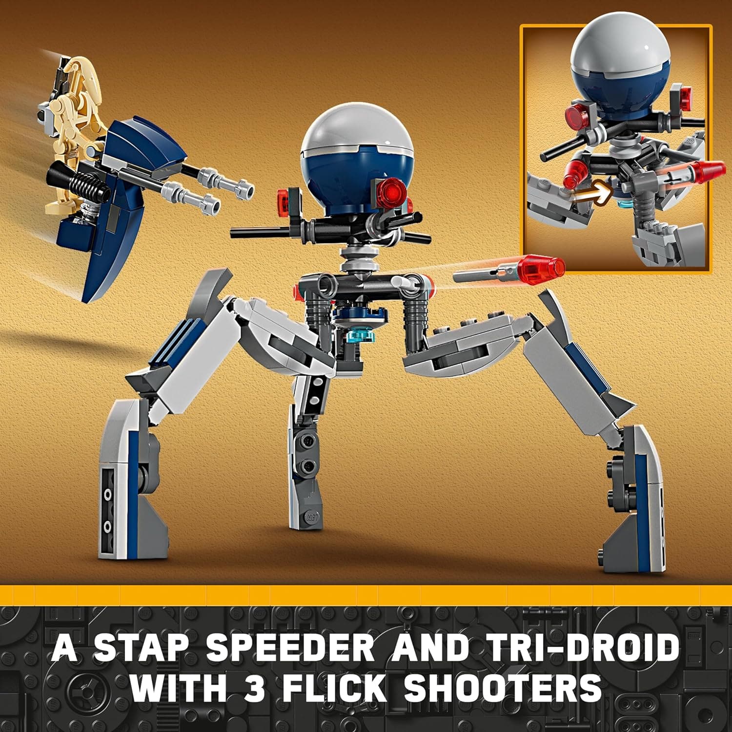 Buy LEGO,LEGO Star Wars Clone Trooper & Battle Droid Battle Pack Building Toys for Kids with Speeder Bike Vehicle, 4 Minifigures and 5 Figures, Gifts for Boys and Girls Aged 7 Plus Years Old 75372 - Gadcet UK | UK | London | Scotland | Wales| Near Me | Cheap | Pay In 3 | Toys & Games