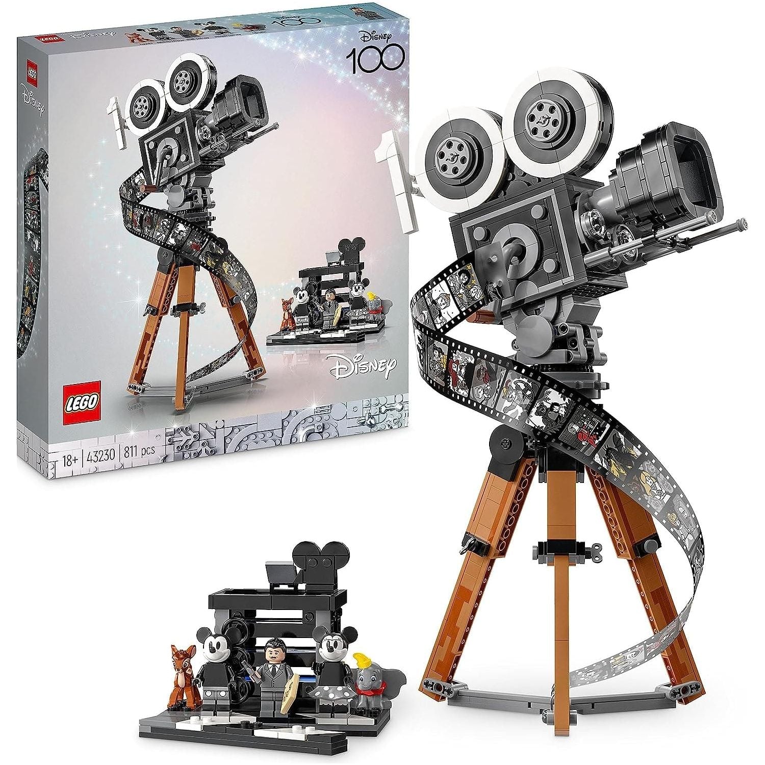 Buy LEGO,LEGO 43230 Disney Walt Disney Tribute Camera, 100th Anniversary Memorabilia Set for Adults with Mickey and Minnie Mouse Minifigures, plus Bambi & Dumbo Figures, Collectible Gifts for Women and Men - Gadcet UK | UK | London | Scotland | Wales| Ireland | Near Me | Cheap | Pay In 3 | Toys & Games