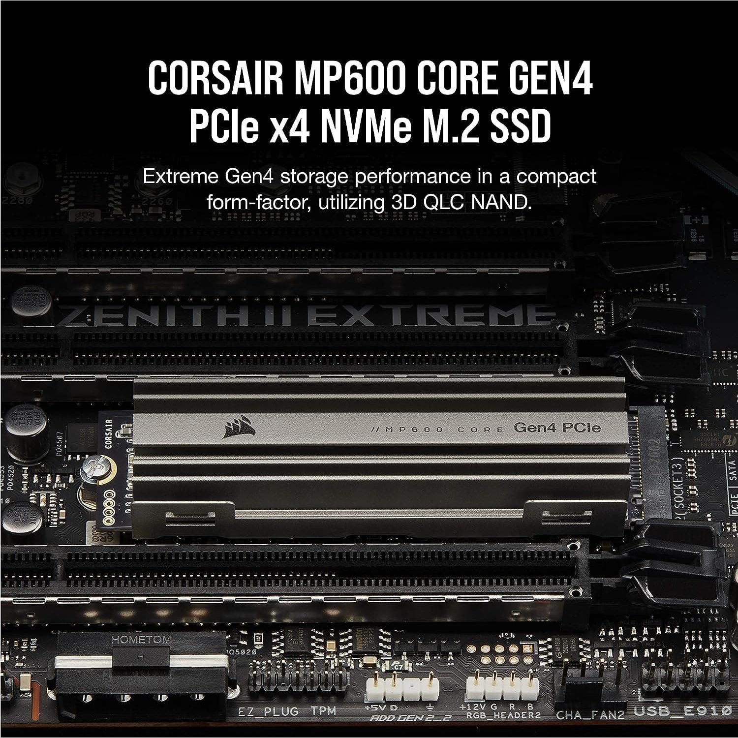 Buy Corsair,Corsair SSD MP600 CORE 1TB M.2 NVMe PCIe x4 Gen4 Up to 4,700MB/s Sequential Read 1,950MB/s Sequential Write Speeds, High-Speed I - Gadcet.com | UK | London | Scotland | Wales| Ireland | Near Me | Cheap | Pay In 3 | Computer Processors