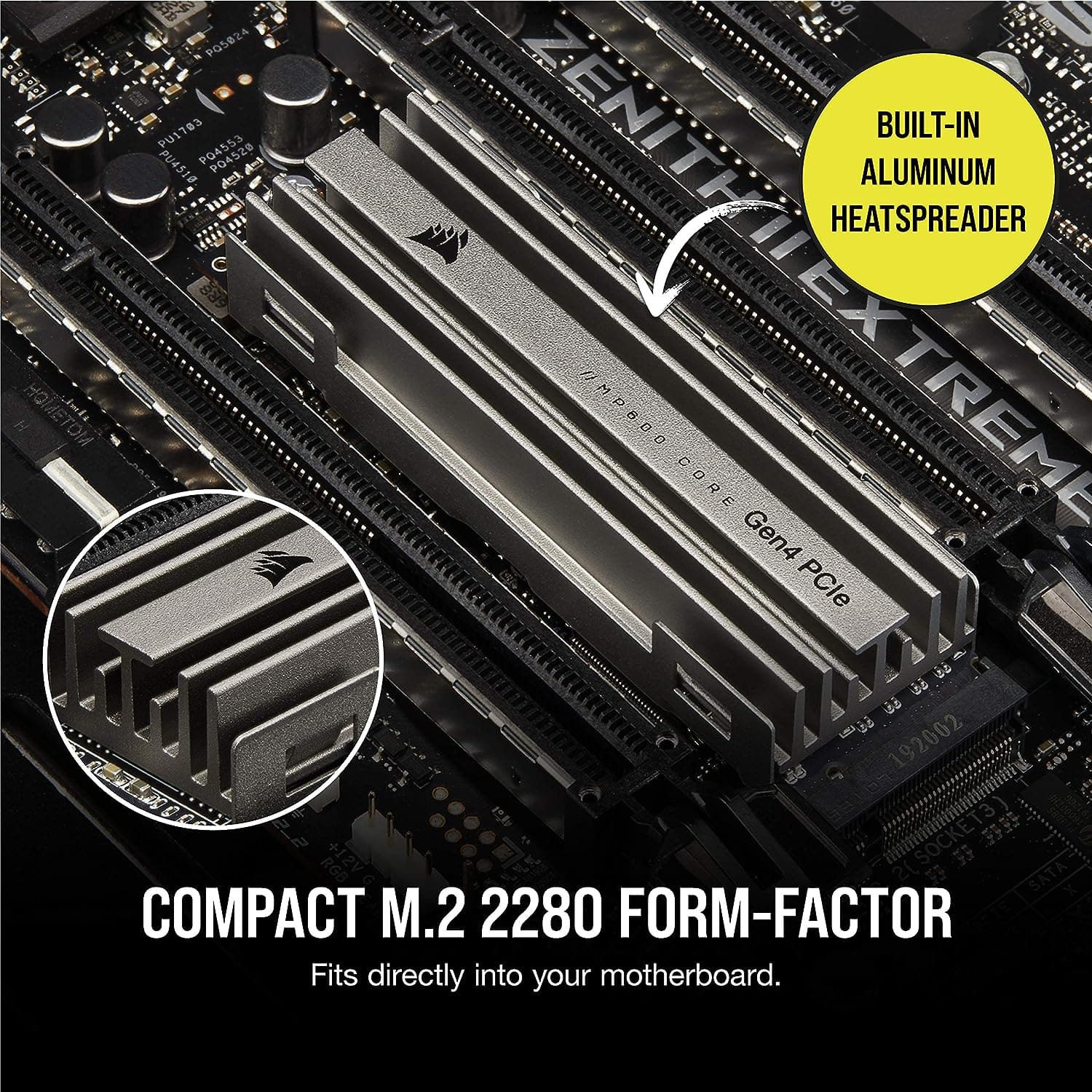 Buy Corsair,Corsair SSD MP600 CORE 1TB M.2 NVMe PCIe x4 Gen4 Up to 4,700MB/s Sequential Read 1,950MB/s Sequential Write Speeds, High-Speed I - Gadcet.com | UK | London | Scotland | Wales| Ireland | Near Me | Cheap | Pay In 3 | Computer Processors