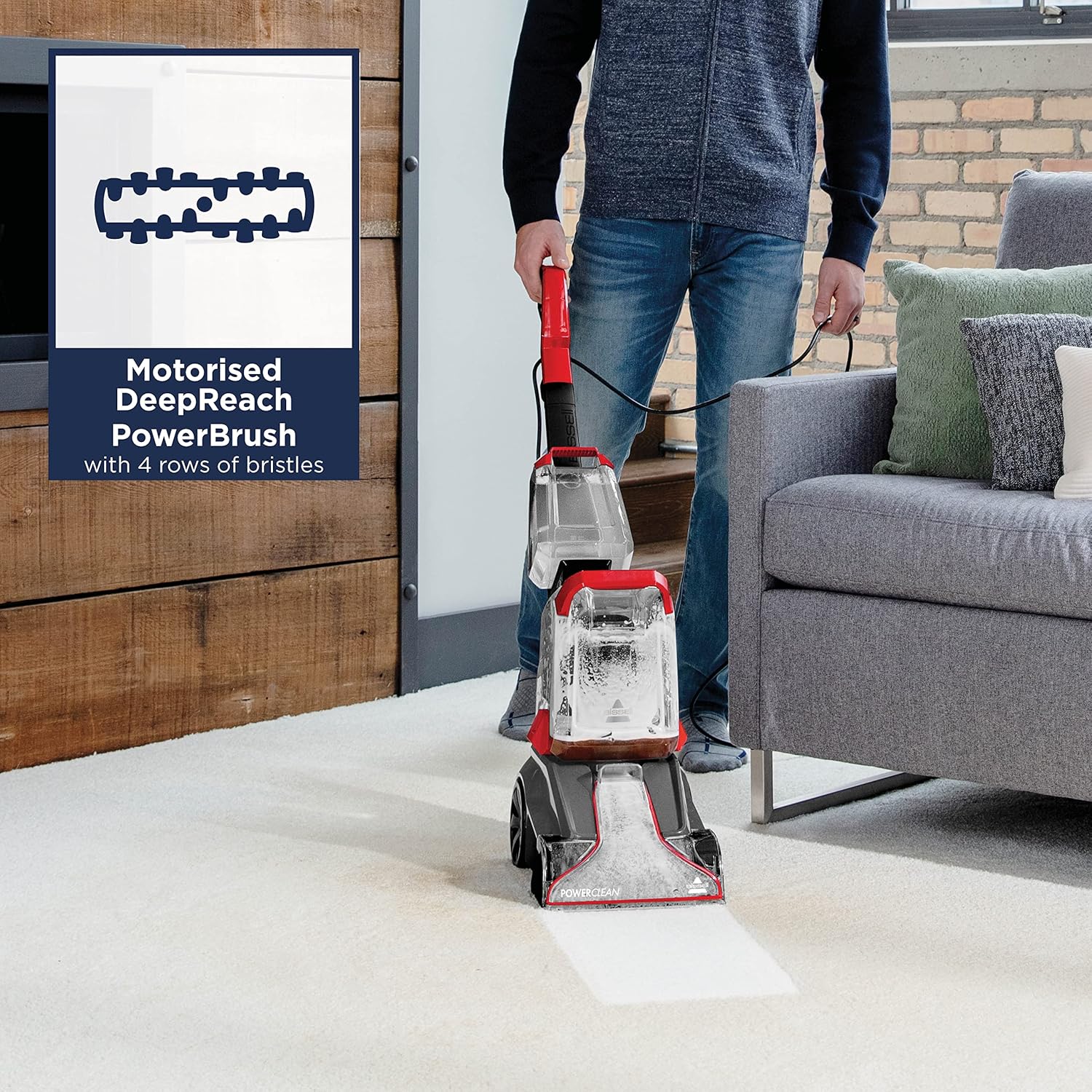 Buy BISSELL,BISSELL PowerClean Compact Carpet Cleaner, Lightweight, Two-Tank System - Gadcet UK | UK | London | Scotland | Wales| Near Me | Cheap | Pay In 3 | Carpet Cleaner