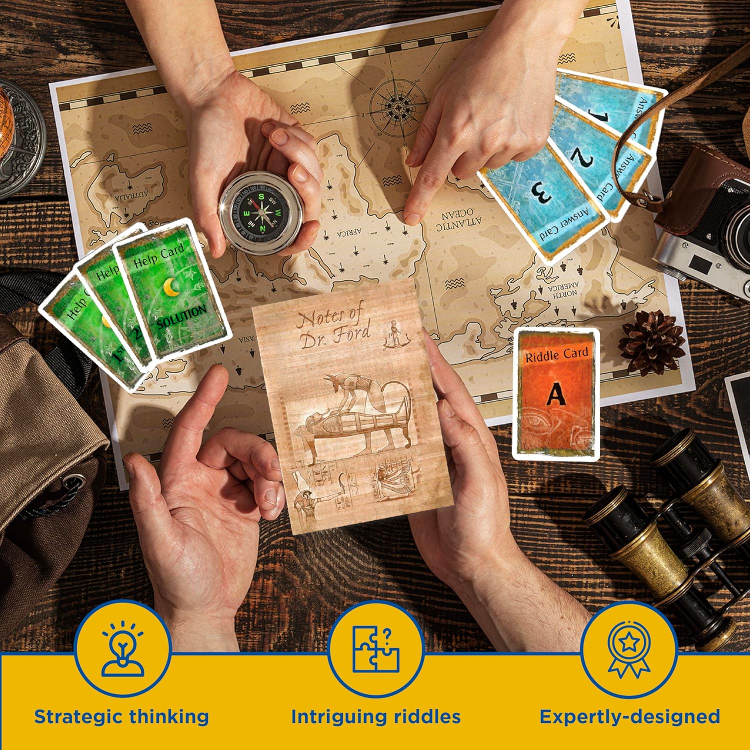 Buy EXIT,Thames & Kosmos EXIT: The Pharaoh's Tomb – Escape Room Game, Level 4/5, Ages 12+, 1–4 Players (692698) - Gadcet UK | UK | London | Scotland | Wales| Near Me | Cheap | Pay In 3 | Toys & Games