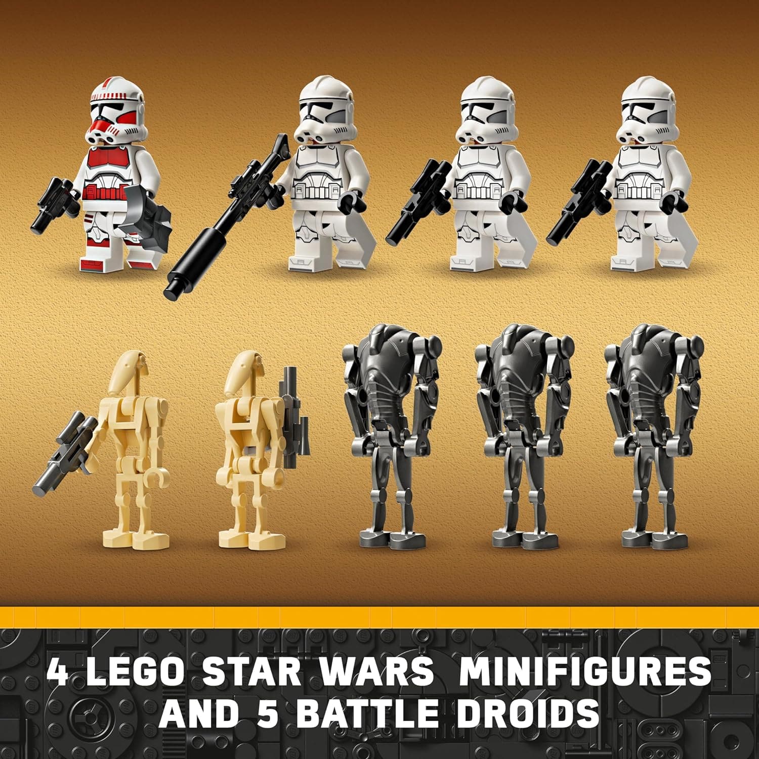 Buy LEGO,LEGO Star Wars Clone Trooper & Battle Droid Battle Pack Building Toys for Kids with Speeder Bike Vehicle, 4 Minifigures and 5 Figures, Gifts for Boys and Girls Aged 7 Plus Years Old 75372 - Gadcet UK | UK | London | Scotland | Wales| Near Me | Cheap | Pay In 3 | Toys & Games