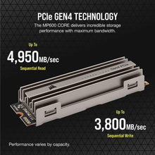 Buy Corsair,Corsair SSD MP600 CORE 1TB M.2 NVMe PCIe x4 Gen4 Up to 4,700MB/s Sequential Read 1,950MB/s Sequential Write Speeds, High-Speed I - Gadcet.com | UK | London | Scotland | Wales| Ireland | Near Me | Cheap | Pay In 3 | Computer Processors