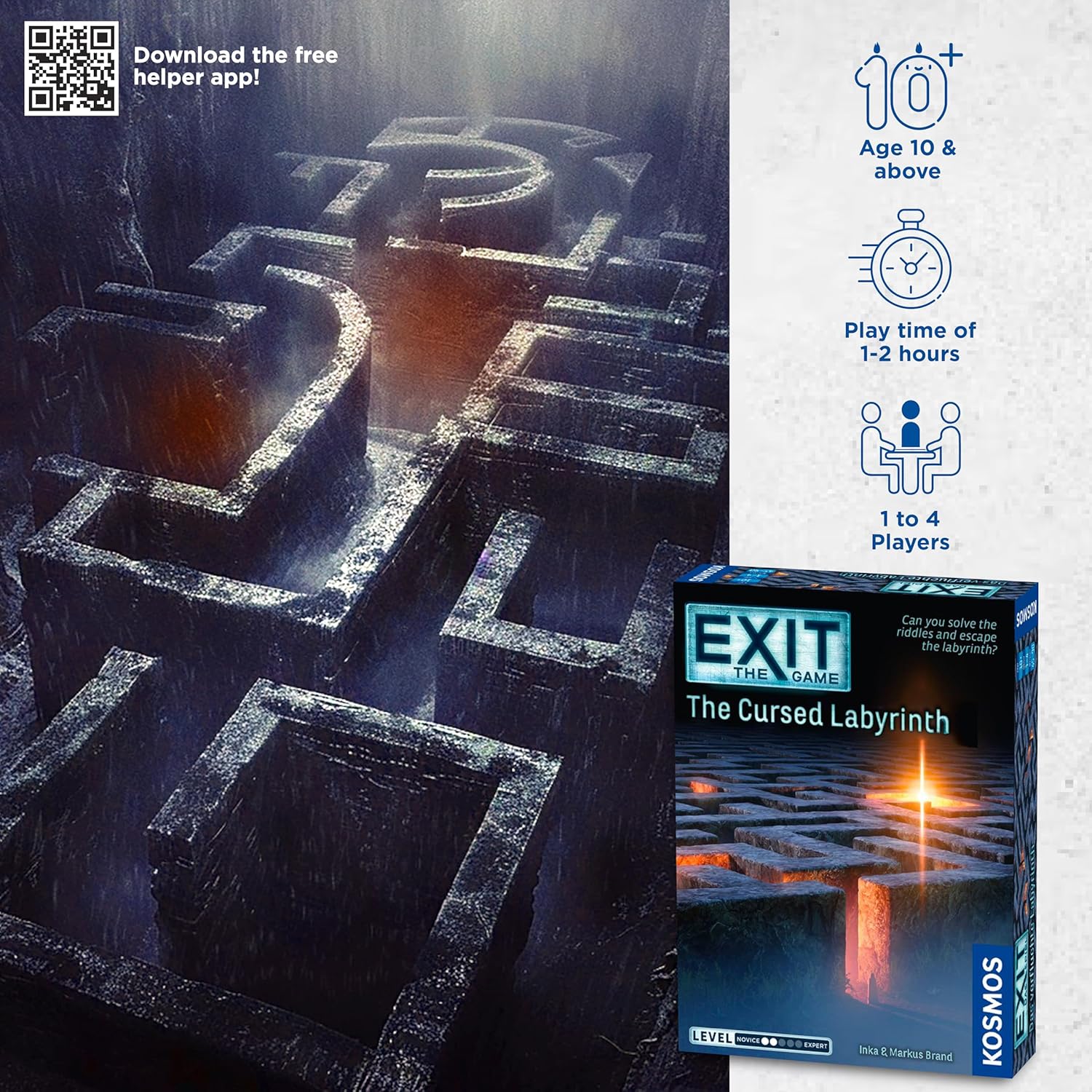 Buy EXIT,EXIT: The Cursed Labyrinth – Escape Room Board Game (Level 2, Ages 10+) - Gadcet UK | UK | London | Scotland | Wales| Near Me | Cheap | Pay In 3 | Cards